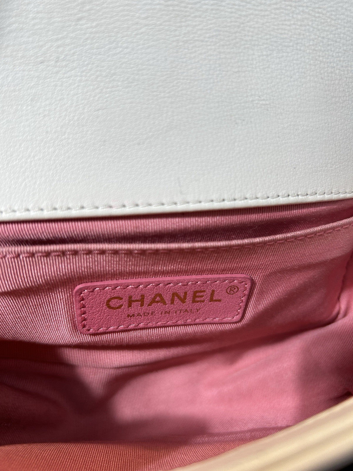 Chanel By The Sea Boy Flap Bag Chevron Embroidered Calfskin Small