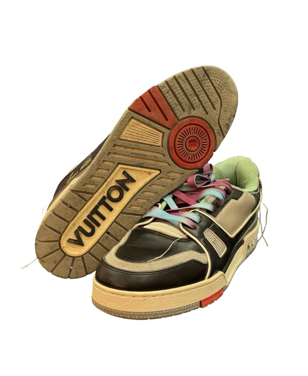 Louis Vuitton Trainers Low Top Sneakers Multicolor Size 8