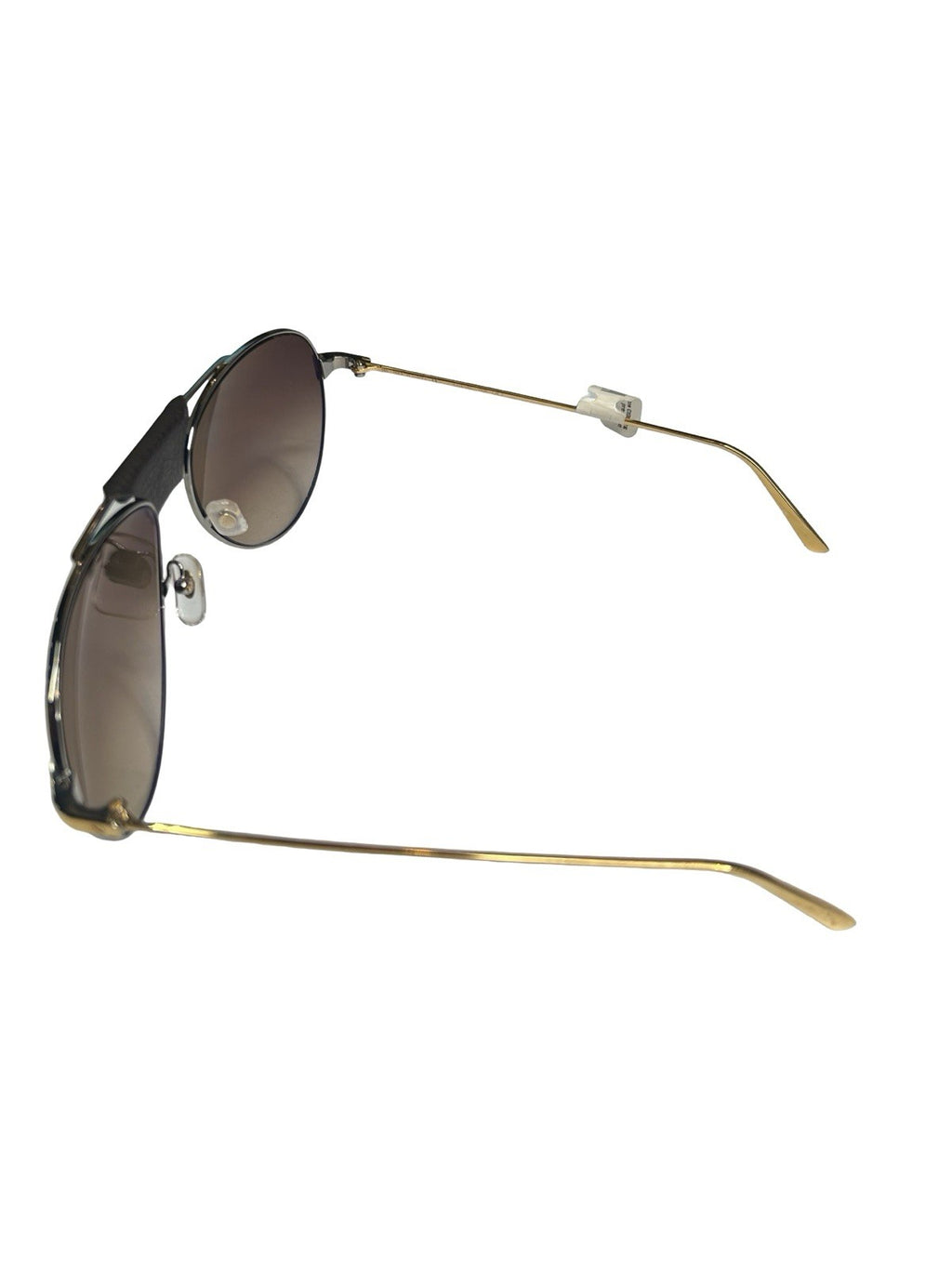 Cartier De Santos Aviator Brown Gradient Lens Gold Tone Hardware Size 135