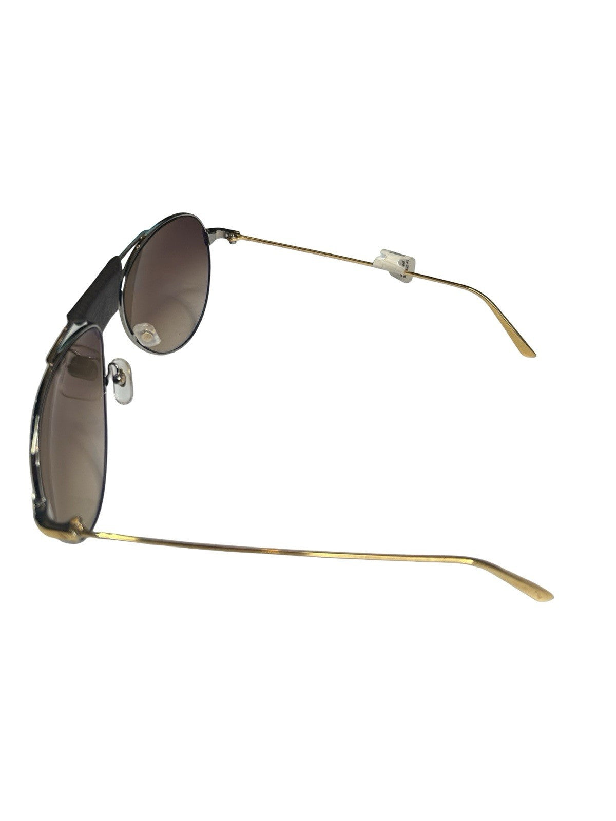 Cartier De Santos Aviator Brown Gradient Lens Gold Tone Hardware Size 135