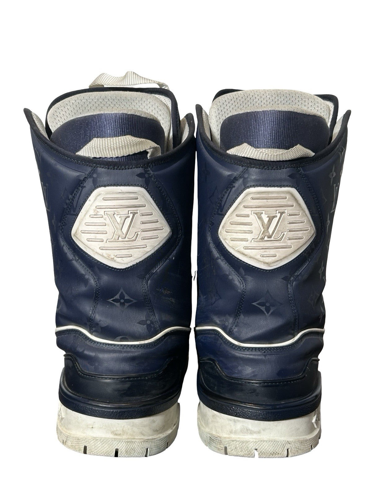 Louis Vuitton LV Snow Boots Marine navy and white colorway Size 10LV / 11US