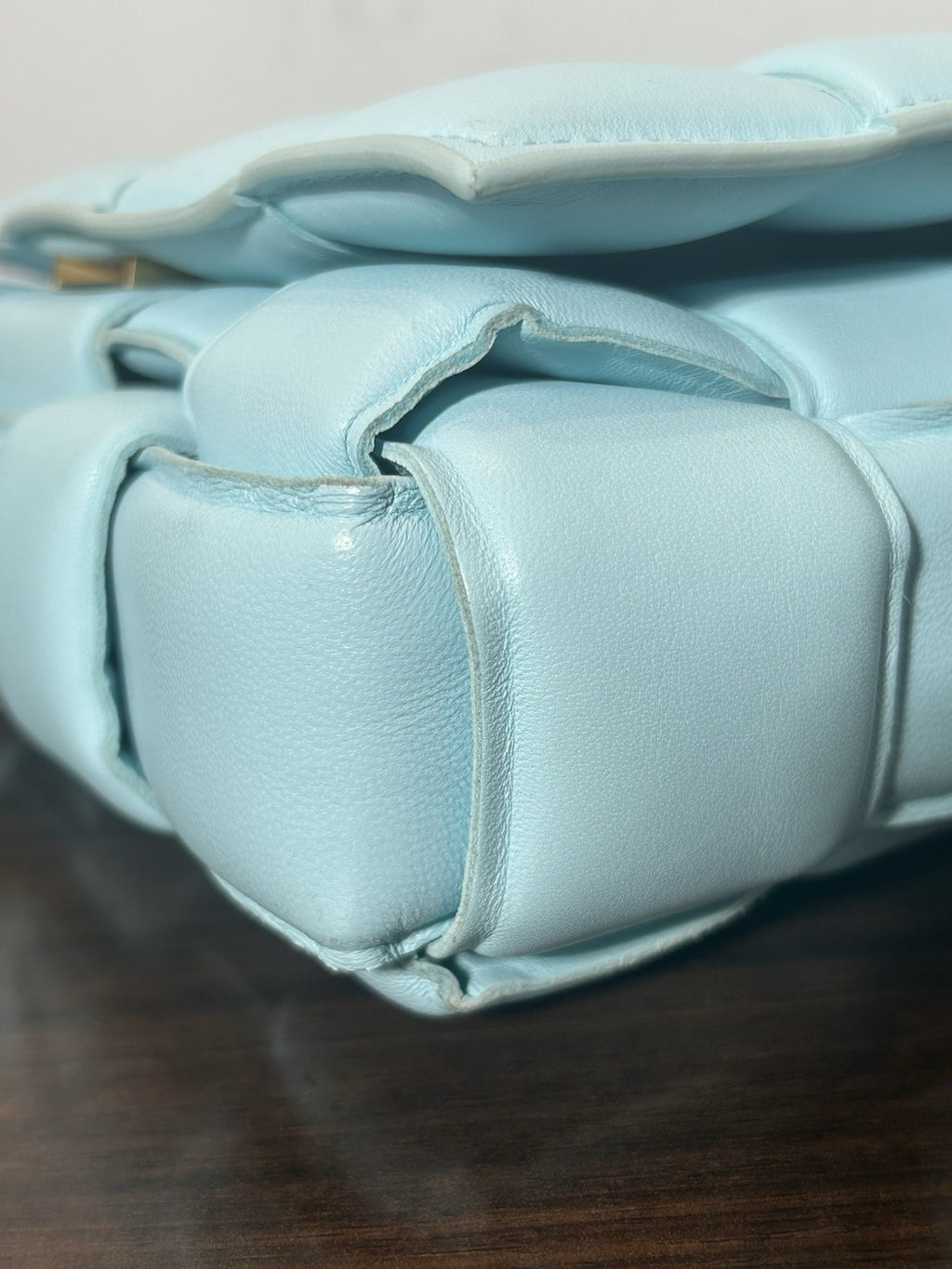 Bottega Veneta Blue Padded Cassette Crossbody Bag