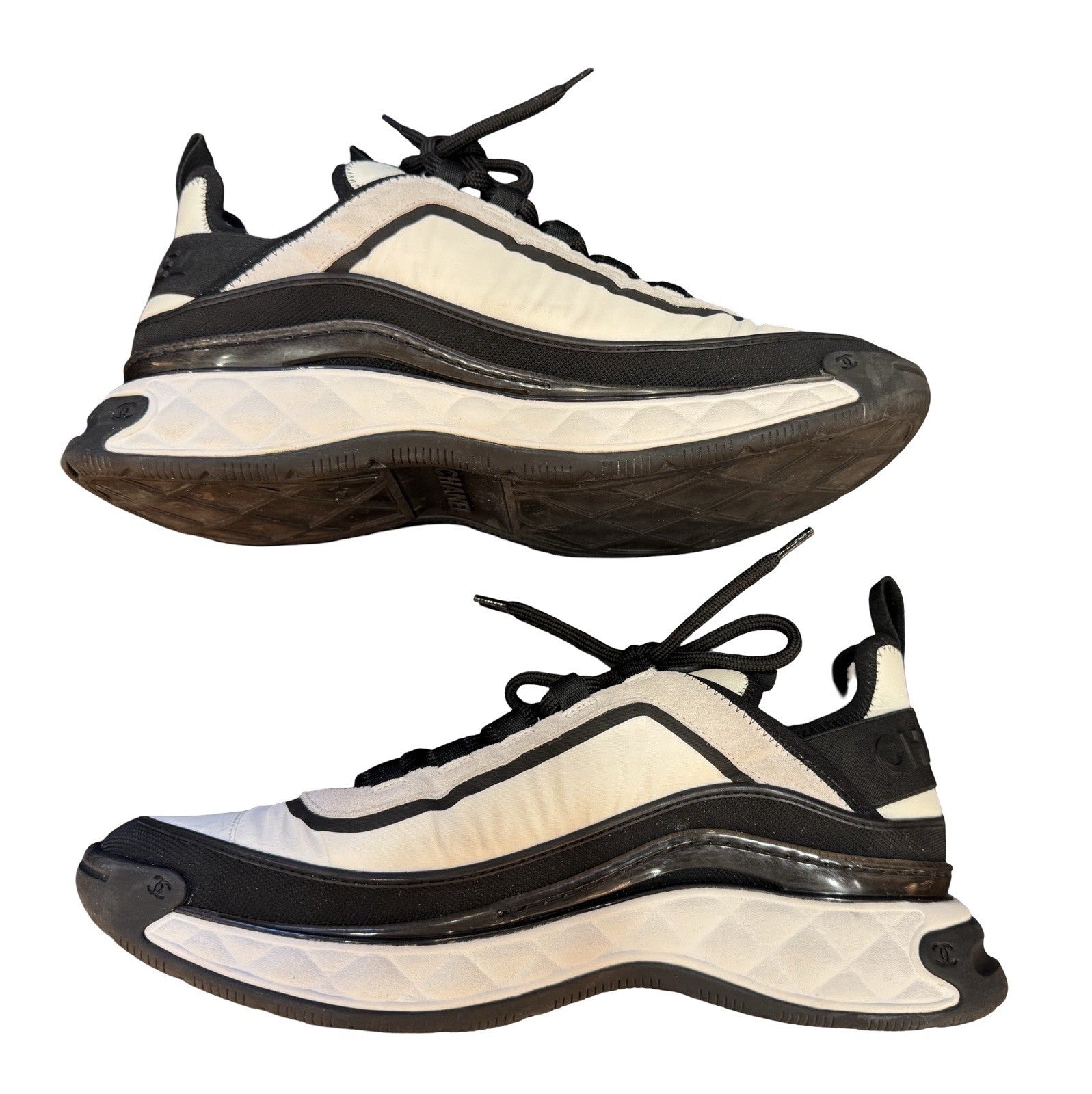 Chanel CC Low Top Sneakers EU 41.5 US 10.5