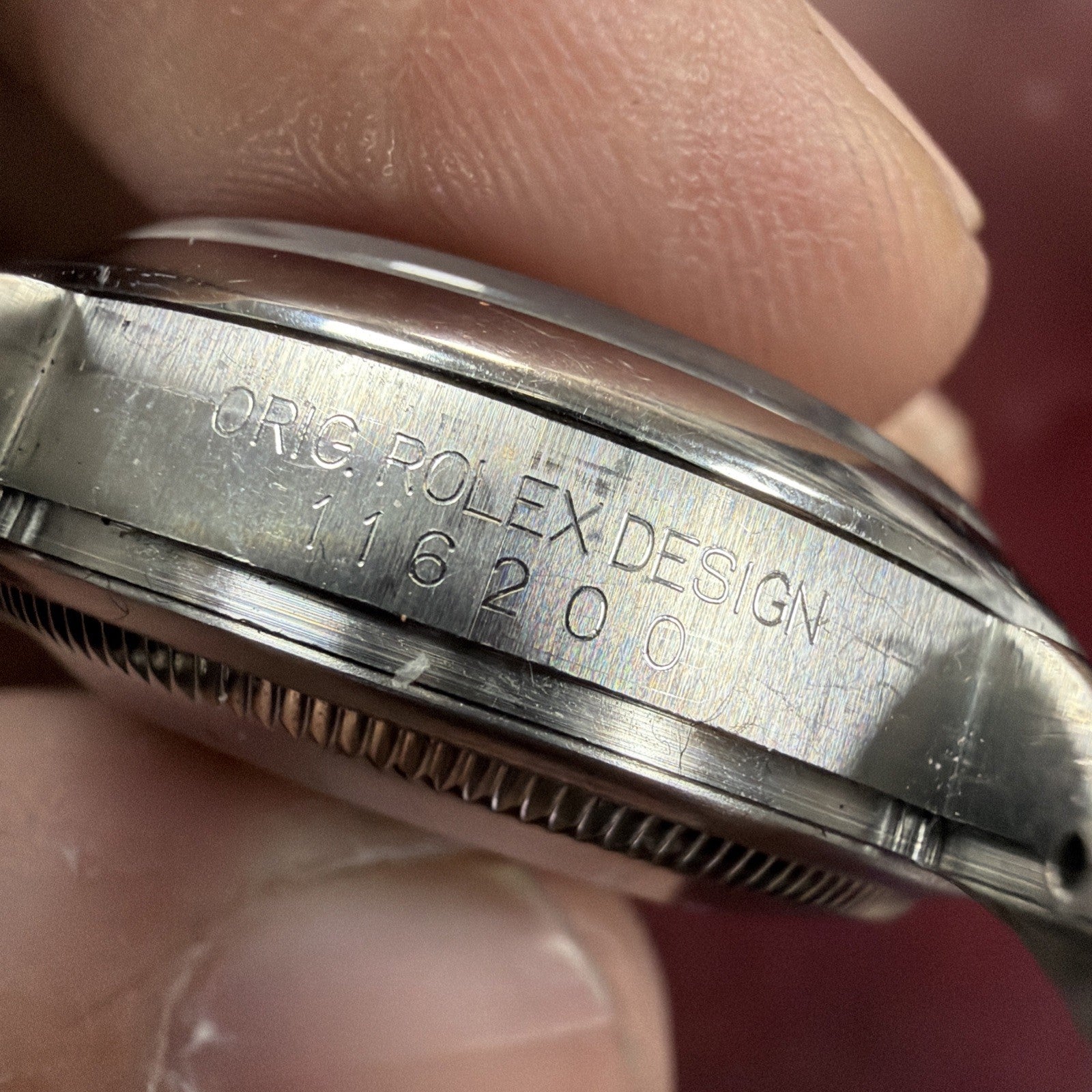 Rolex Datejust 116200 Silver Oyster Bracelet with Silver Bezel M-serial