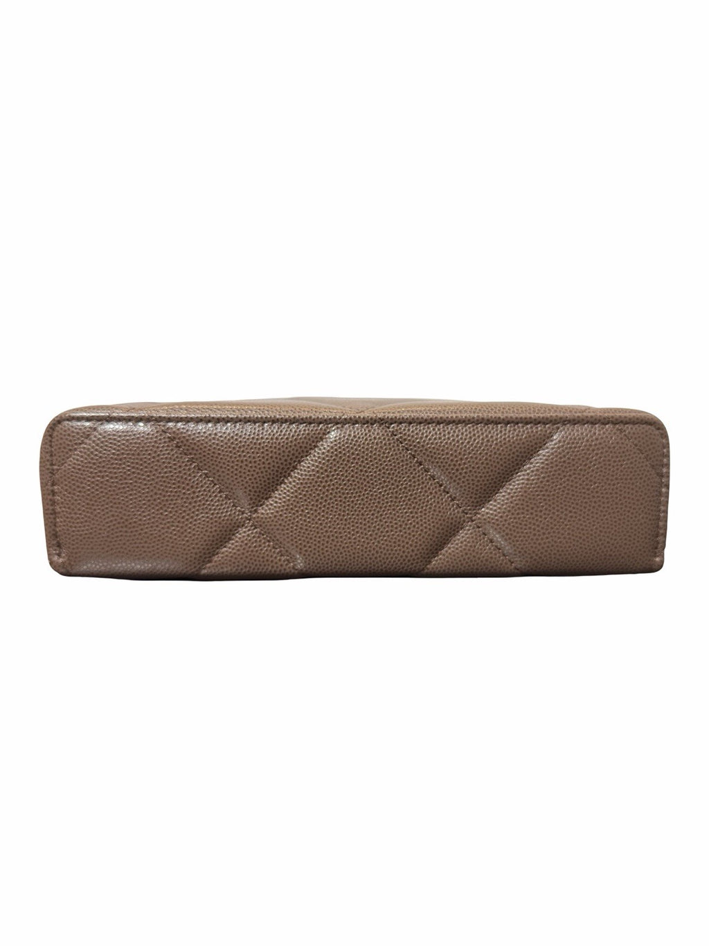 Chanel Quilted Top Handle Slim Vanity Case w/ Chain 