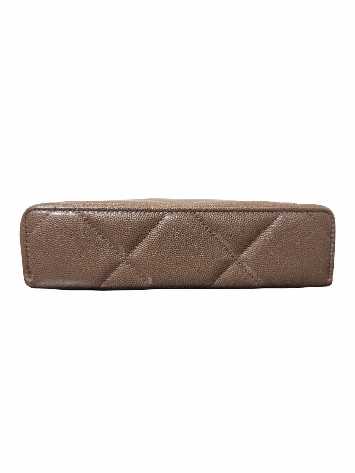 Chanel Quilted Top Handle Slim Vanity Case w/ Chain 