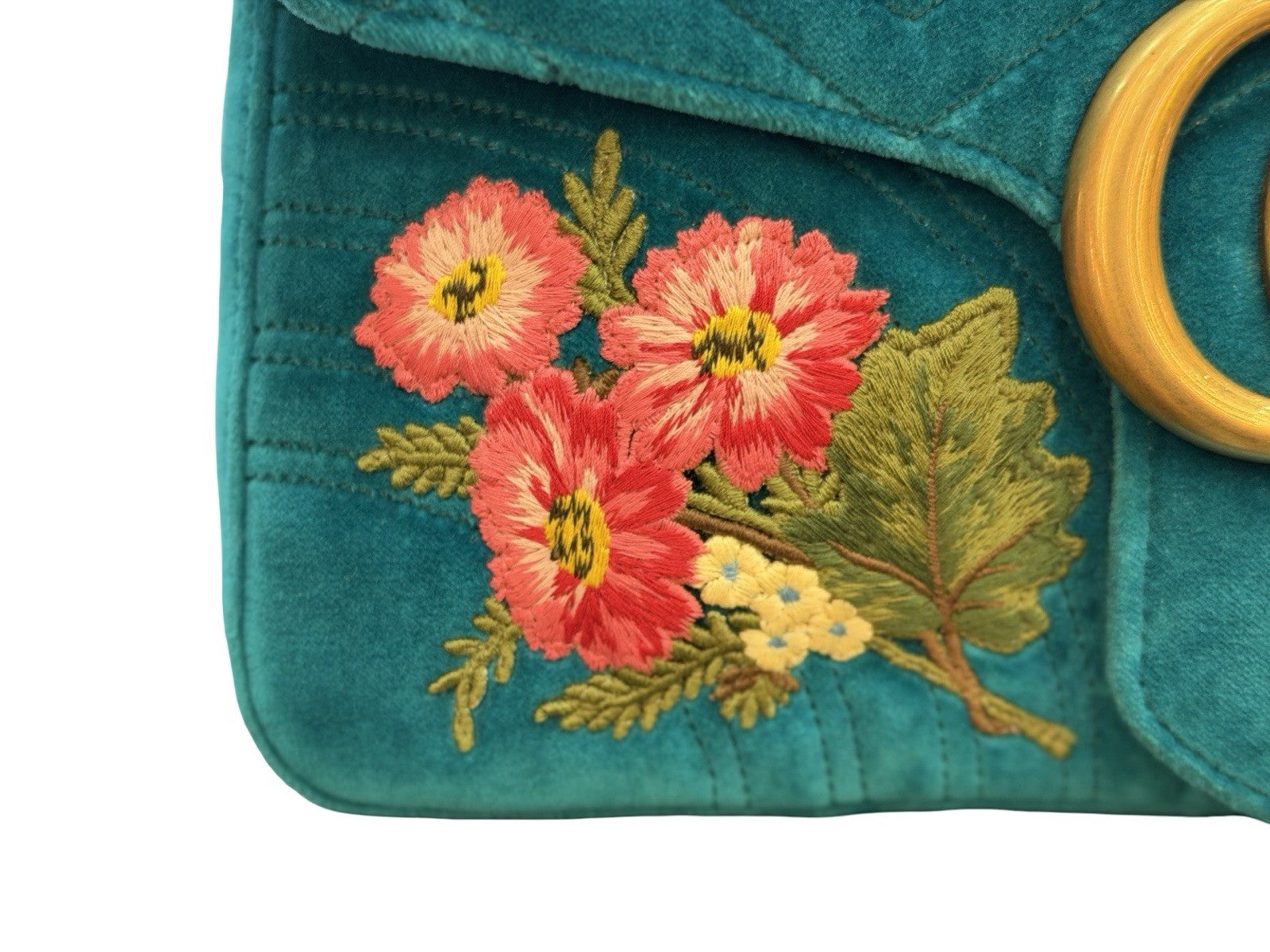 Gucci GG Marmont Medium Velvet Shoulder Bag XXV 110th Anniversary