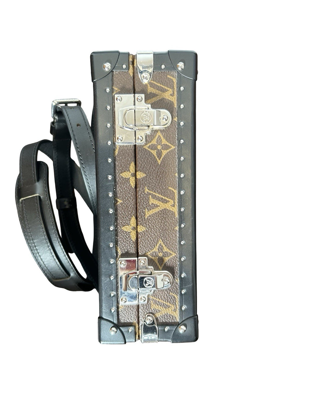 Louis Vuitton Clutch Box in Monogram Macassar canvas