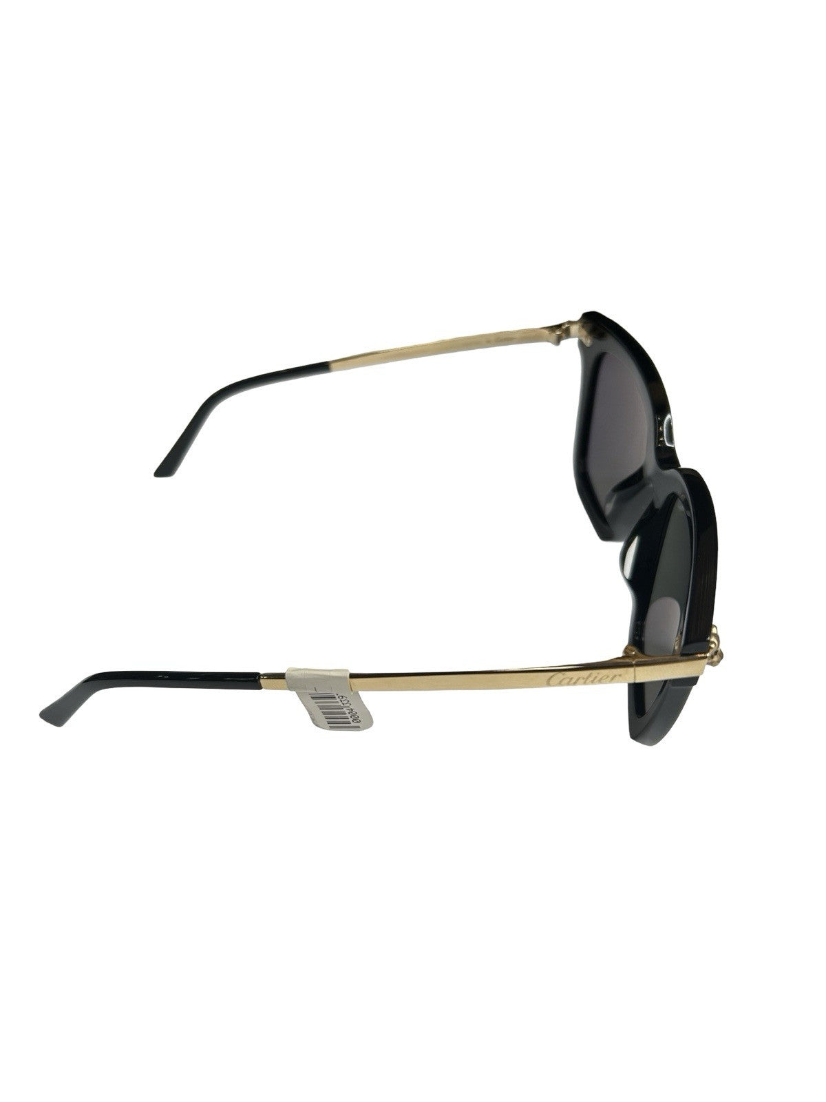 Cartier De Panthere Tinted Lens Square Black Gold Tone Hardware Size 145