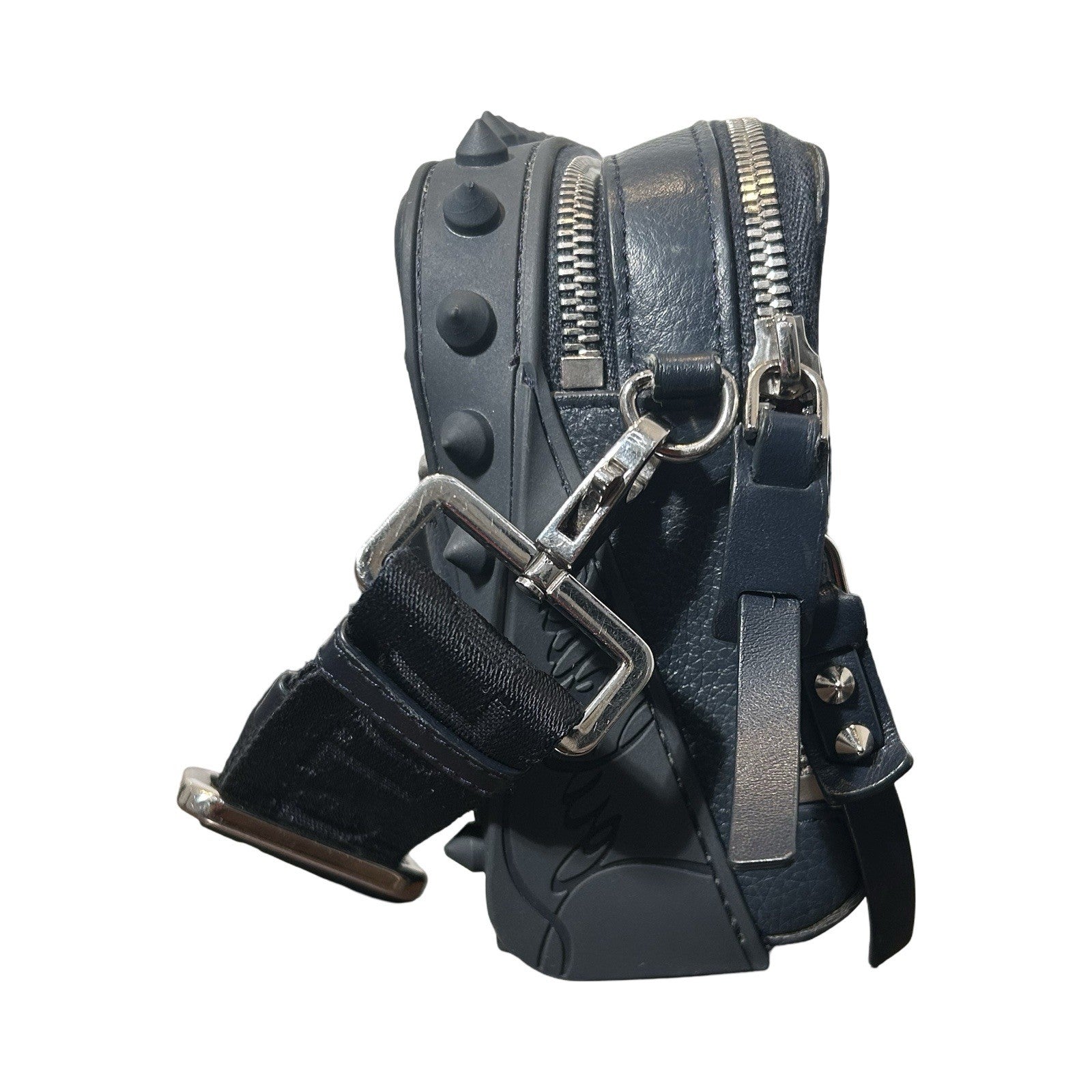 Christian Louboutin Loubitown Spiked Leather Messenger Bag