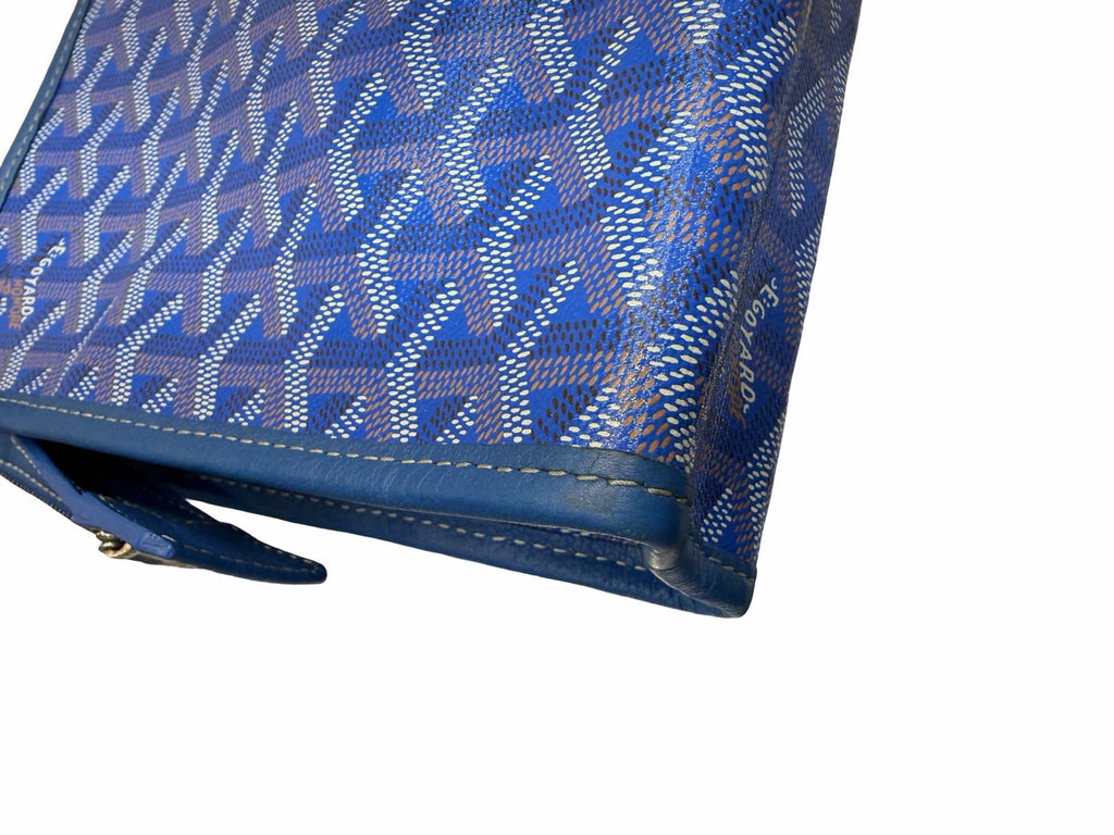 Goyard Goyardine Jouvance Toiletry Pouch Sky Blue MM