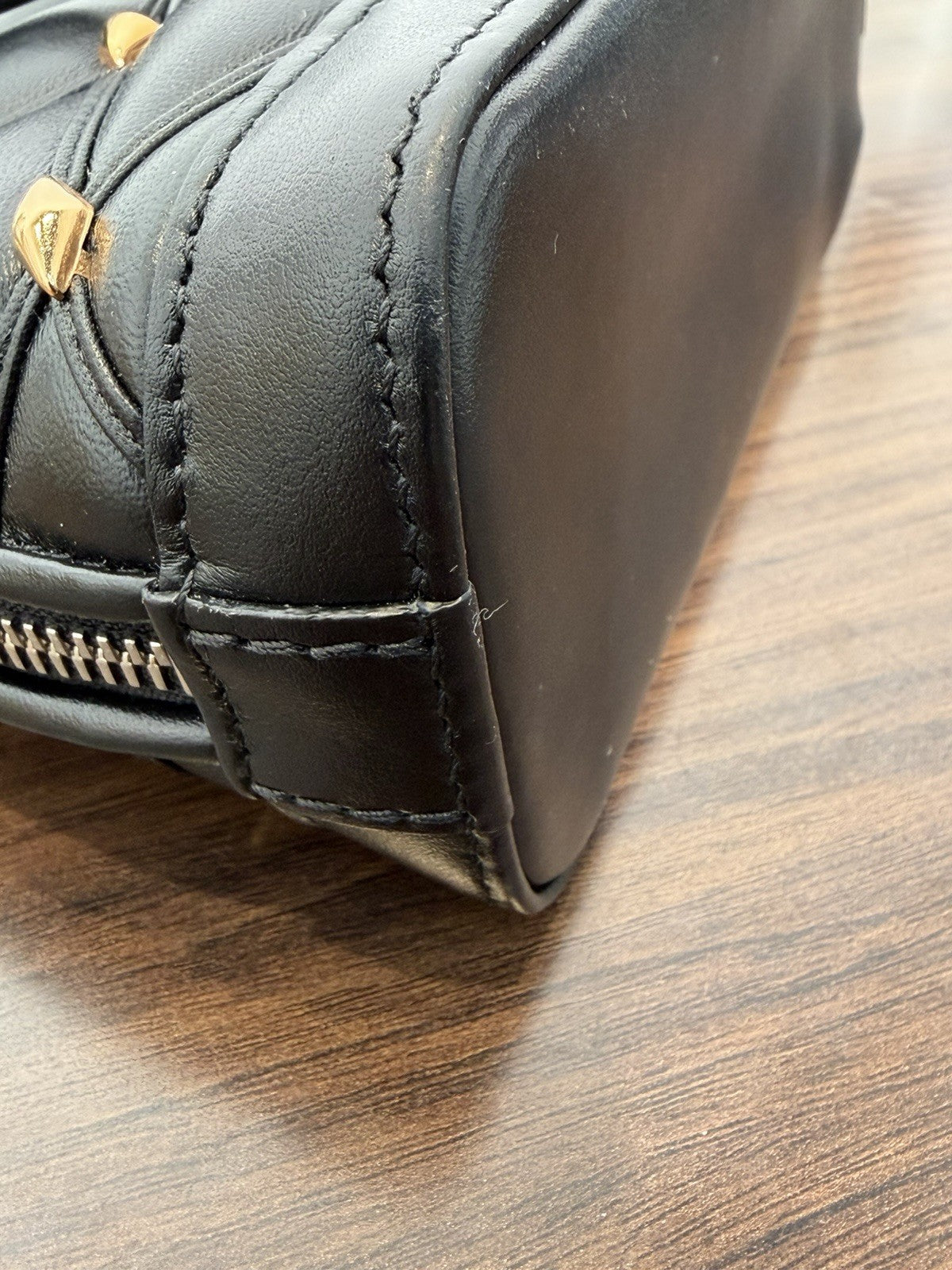 Louis Vuitton Lambskin Alma Nano Small Shoulder Bag 
