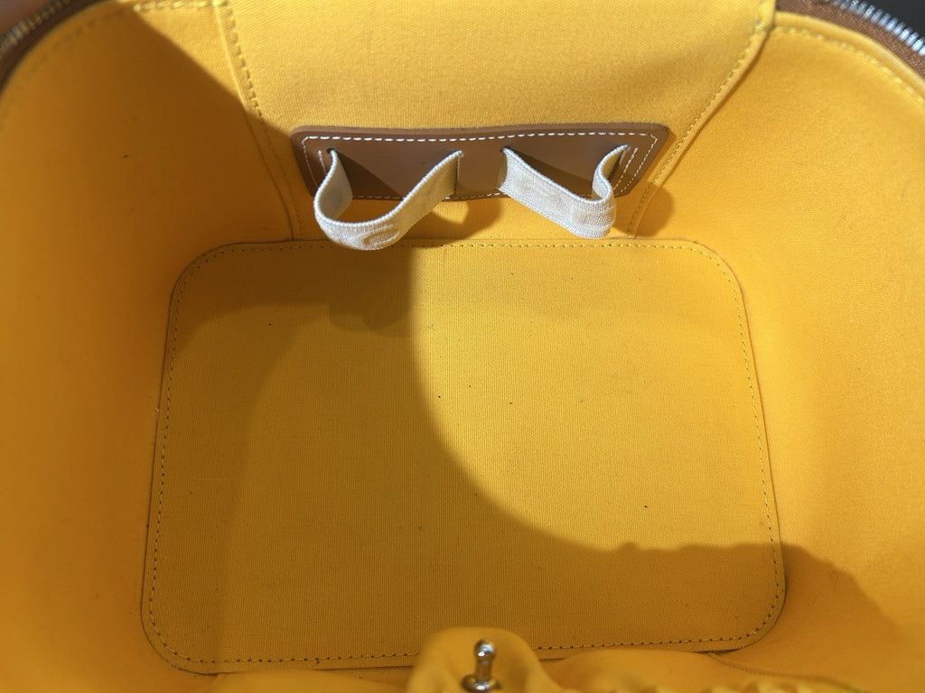 Goyardine Muse Mini Vanity Case Black Gold