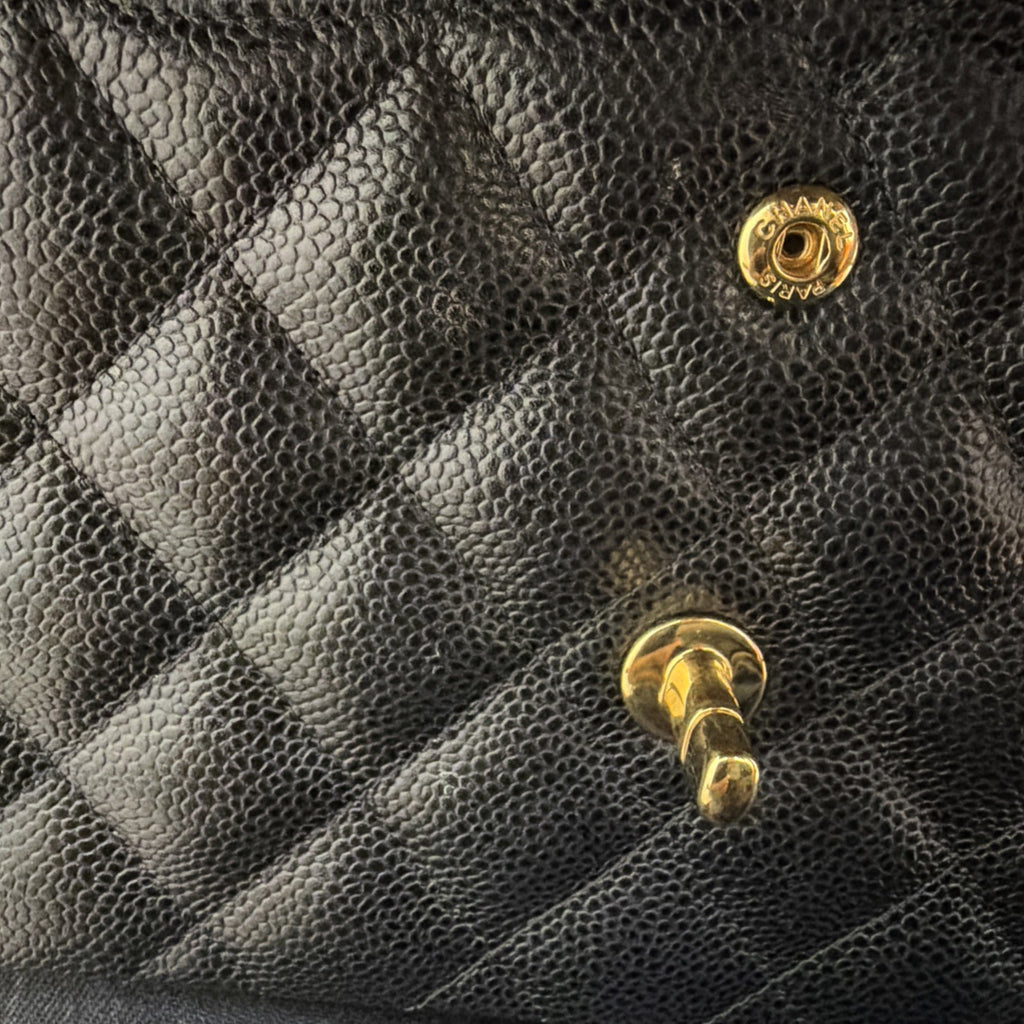 Chanel Black Classic Jumbo Shoulder Bag