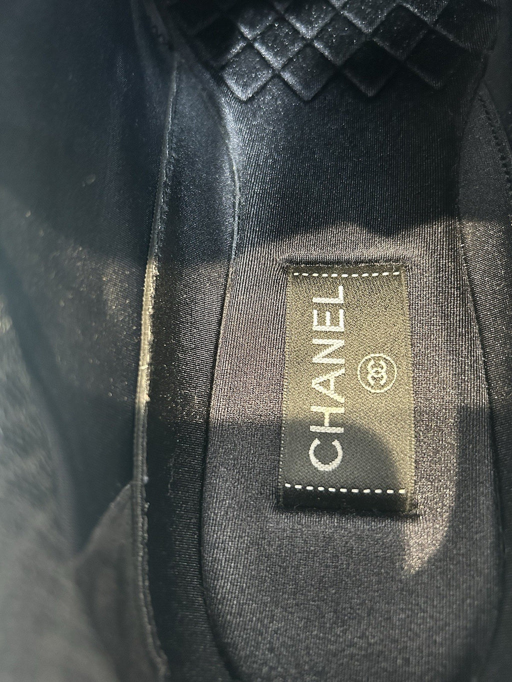 Chanel Women's CC Low-Top Sneakers Suede with Leather and Nylon Size 44-US 13.5