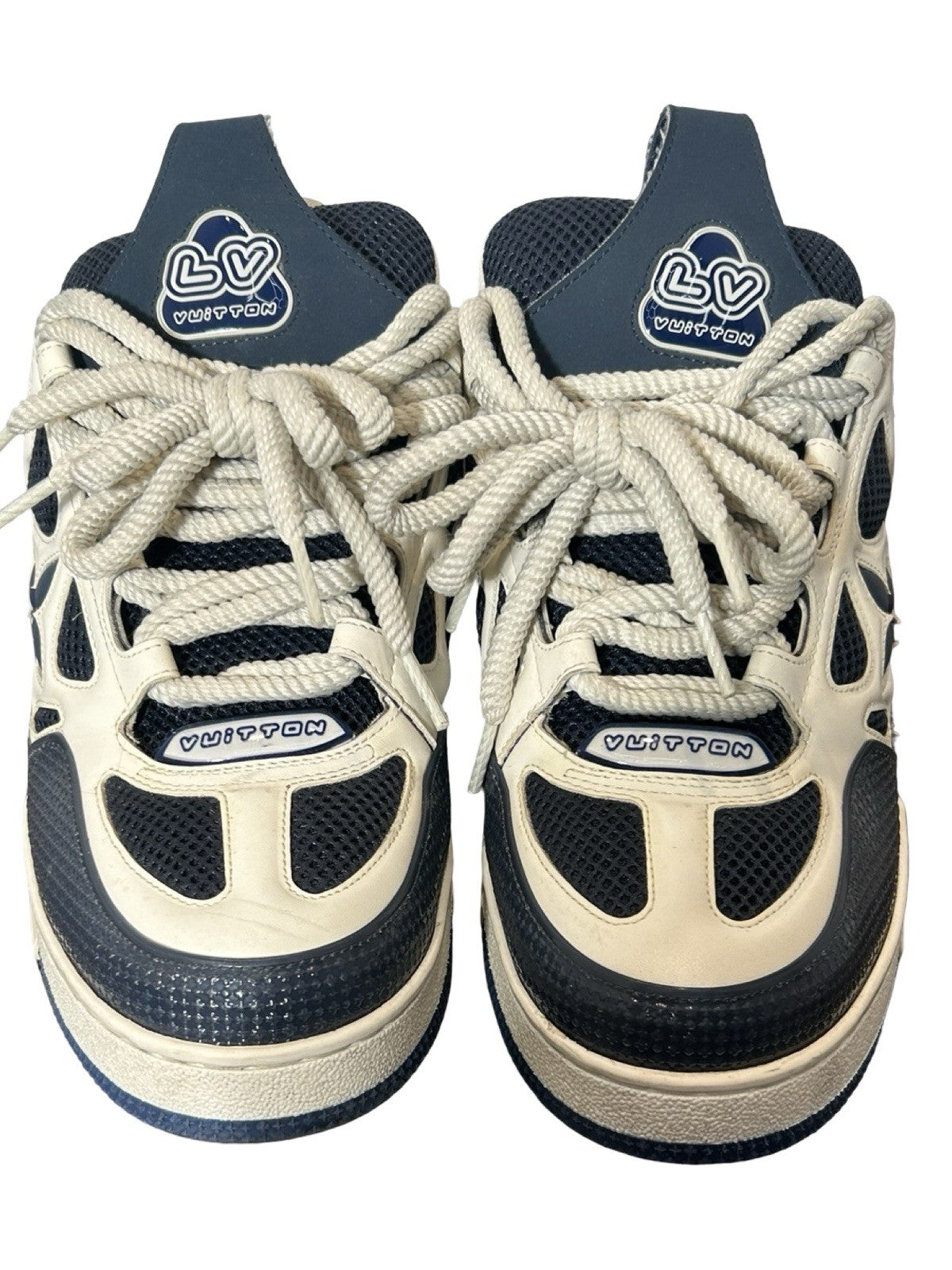 Louis Vuitton LV Skate Sneakers In A Navy And  White Colorway Size 10LV / 11 us