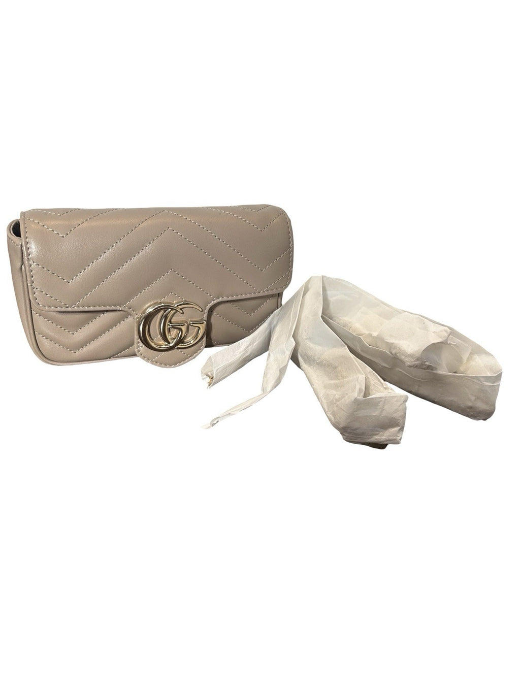 Gucci GG Marmont Extra Mini Shoulder Bag Beige 