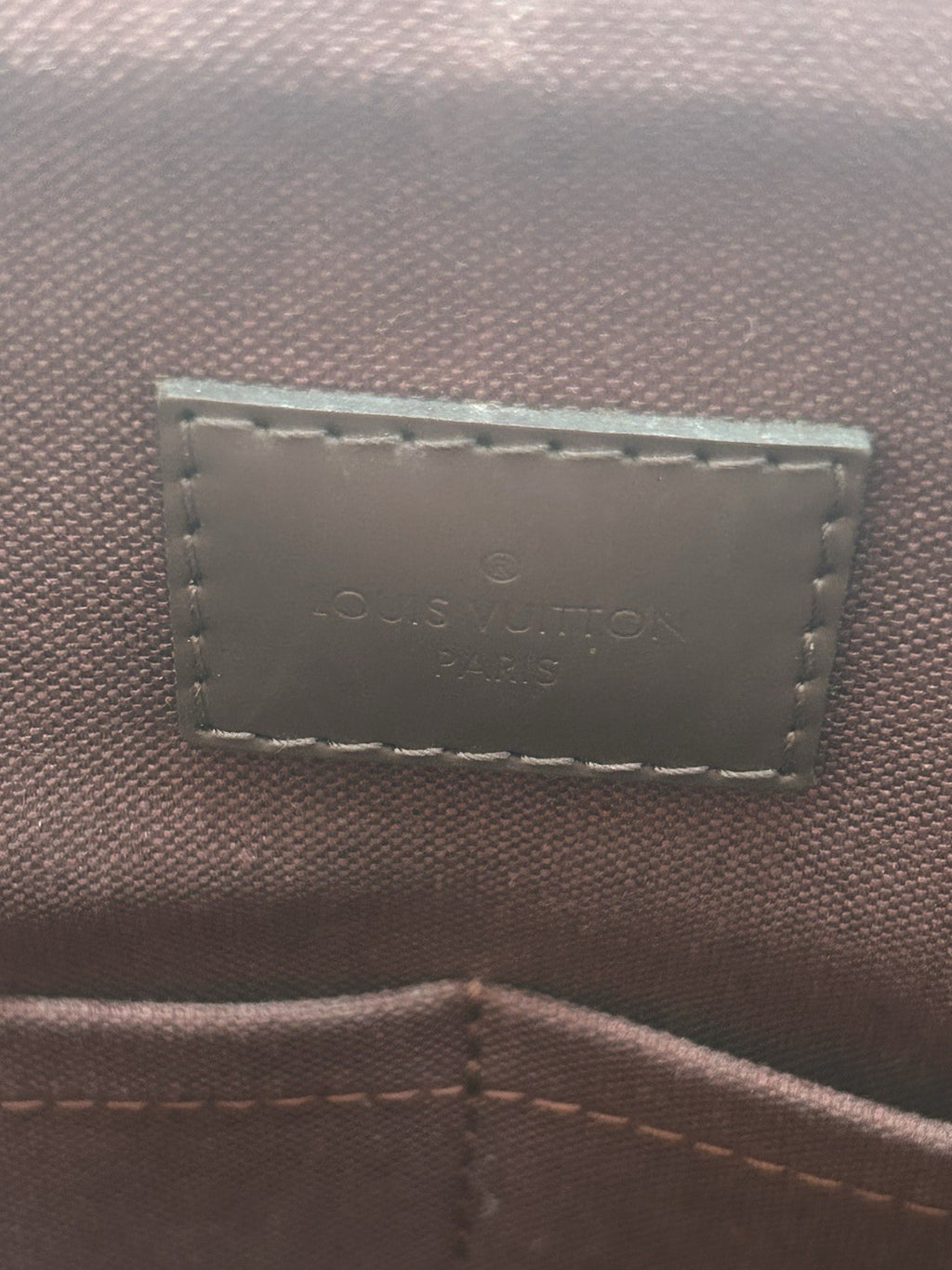 Louis Vuitton Lena MM Tote Bag In Damier Ebene Canvas