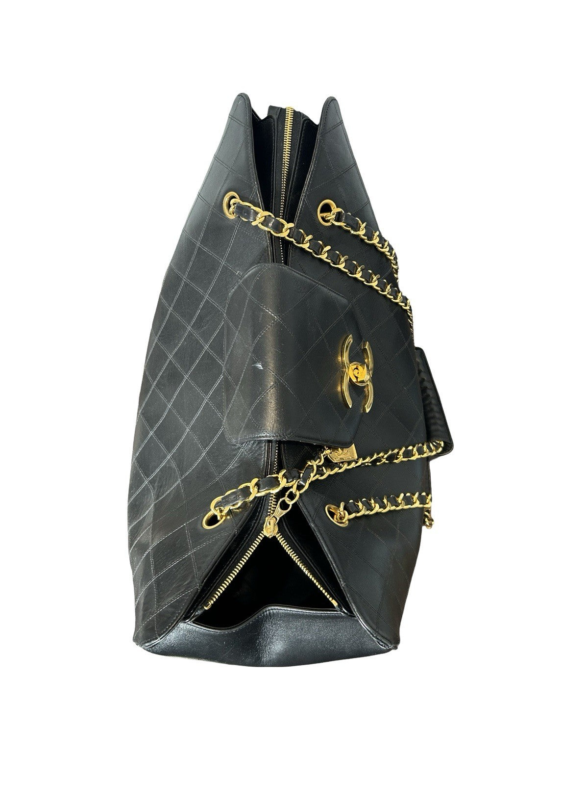 Chanel XL Supermodel Tote- Black Tote Handbag