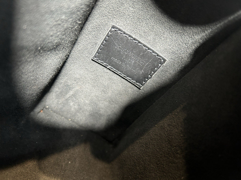 LOUIS VUITTON Calfskin Side Trunk MM Black