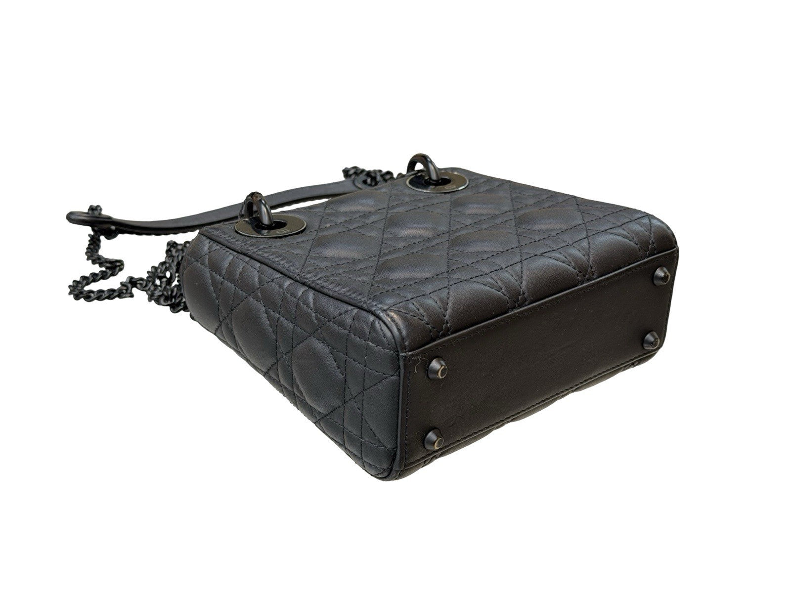 Christian Dior Ultra Matte Lady Dior Chain Mini Bag Cannage Quilt Calfskin