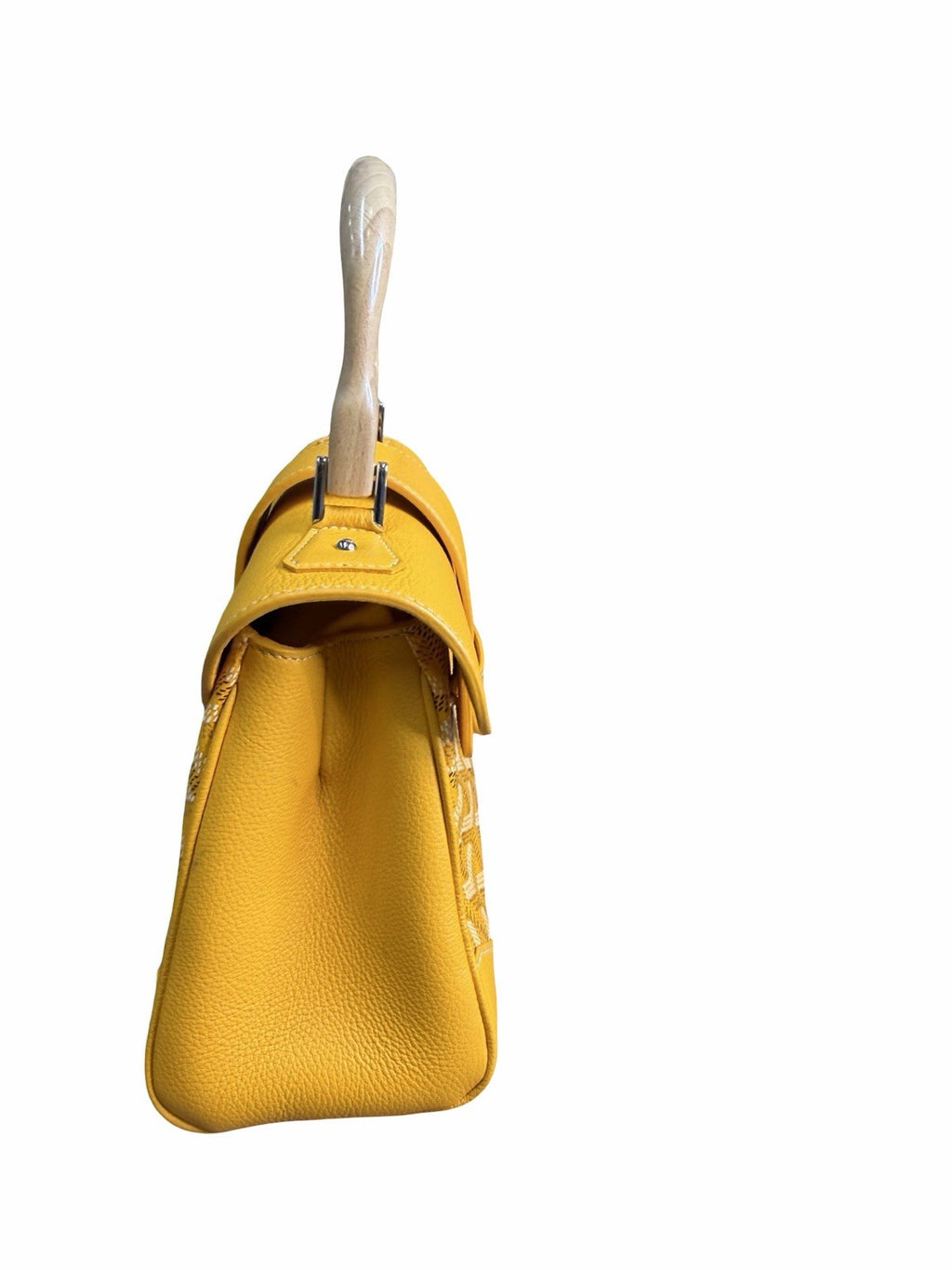 Goyard Goyardine Saigon Yellow Mini Top Handle Bag