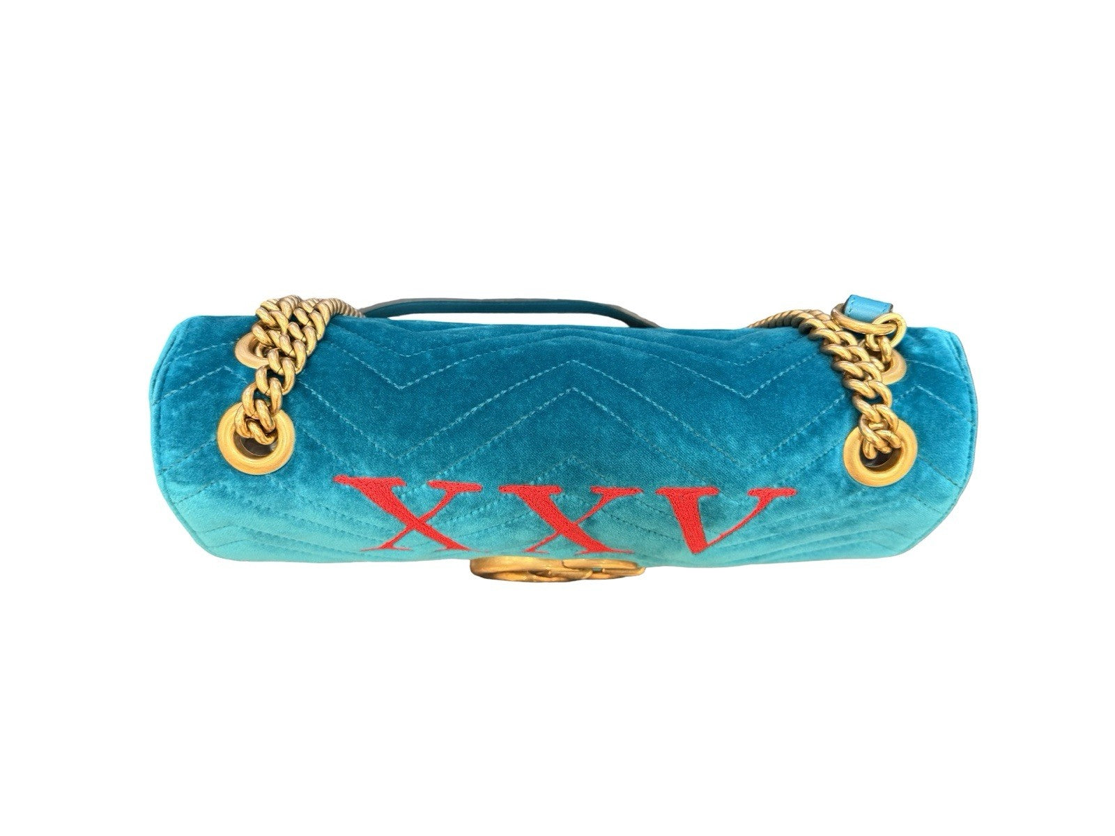 Gucci GG Marmont Medium Velvet Shoulder Bag XXV 110th Anniversary