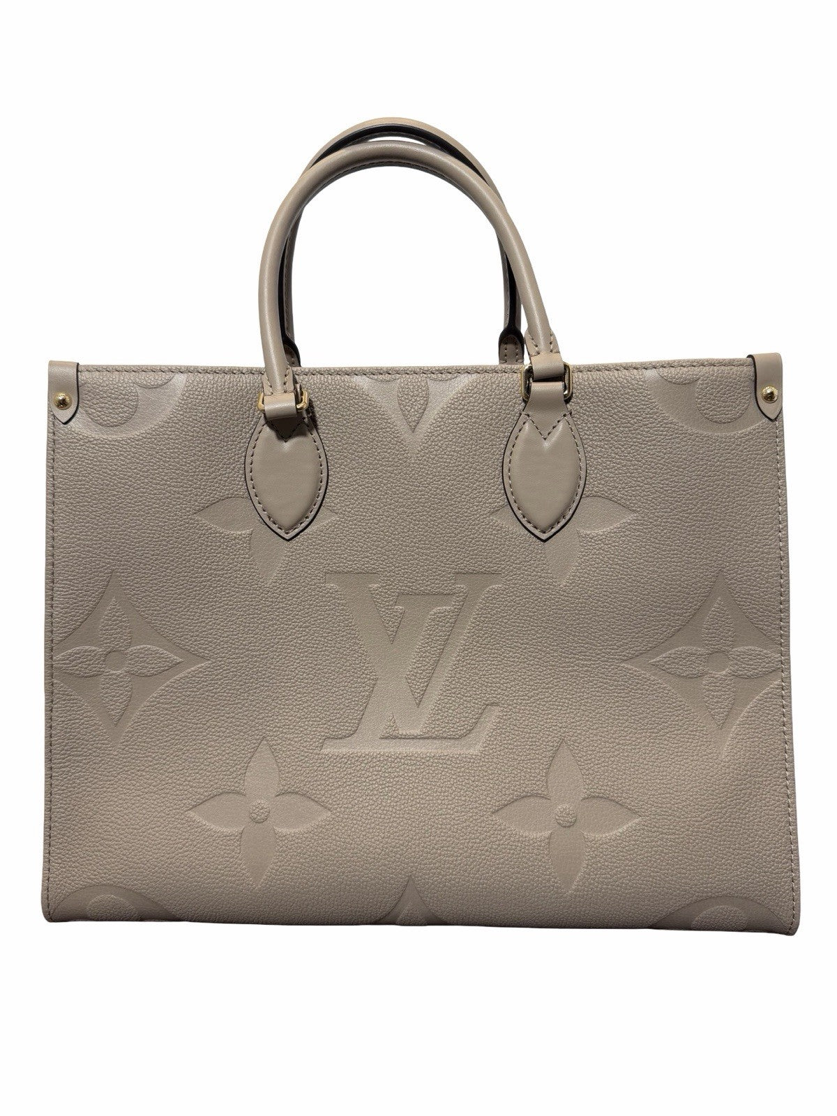 Louis Vuitton OnTheGo Beige Monogram MM Shoulder Bag