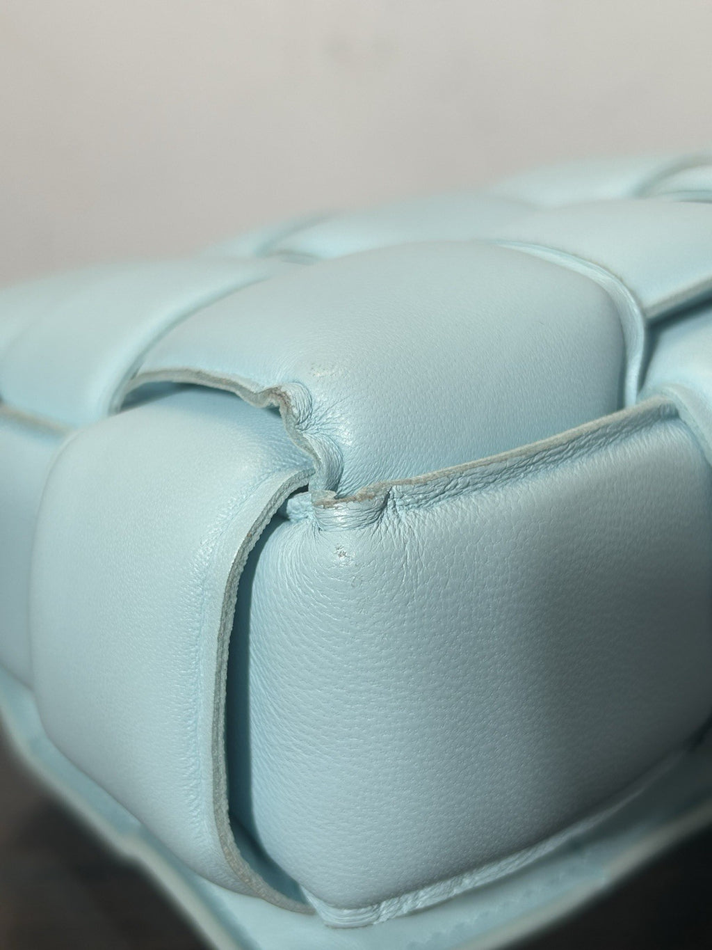 Bottega Veneta Blue Padded Cassette Crossbody Bag