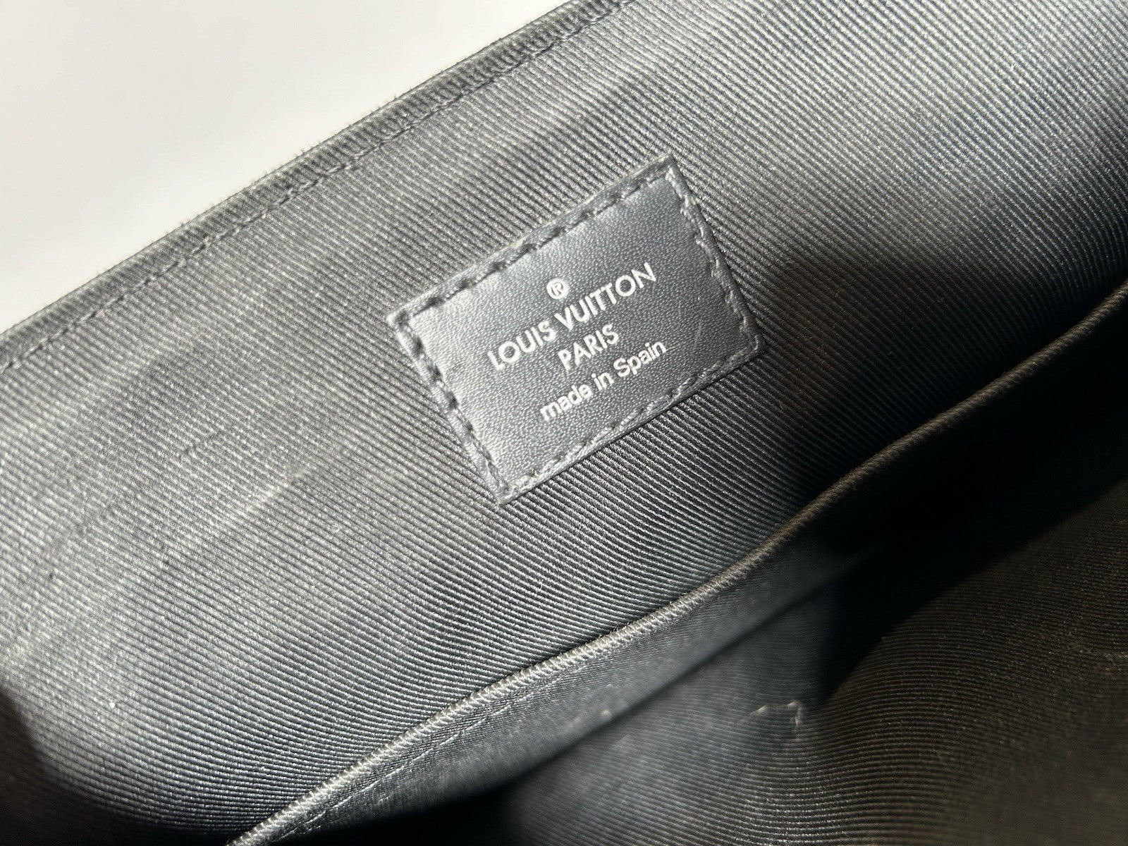 LOUIS VUITTON Monogram Eclipse District PM Black 