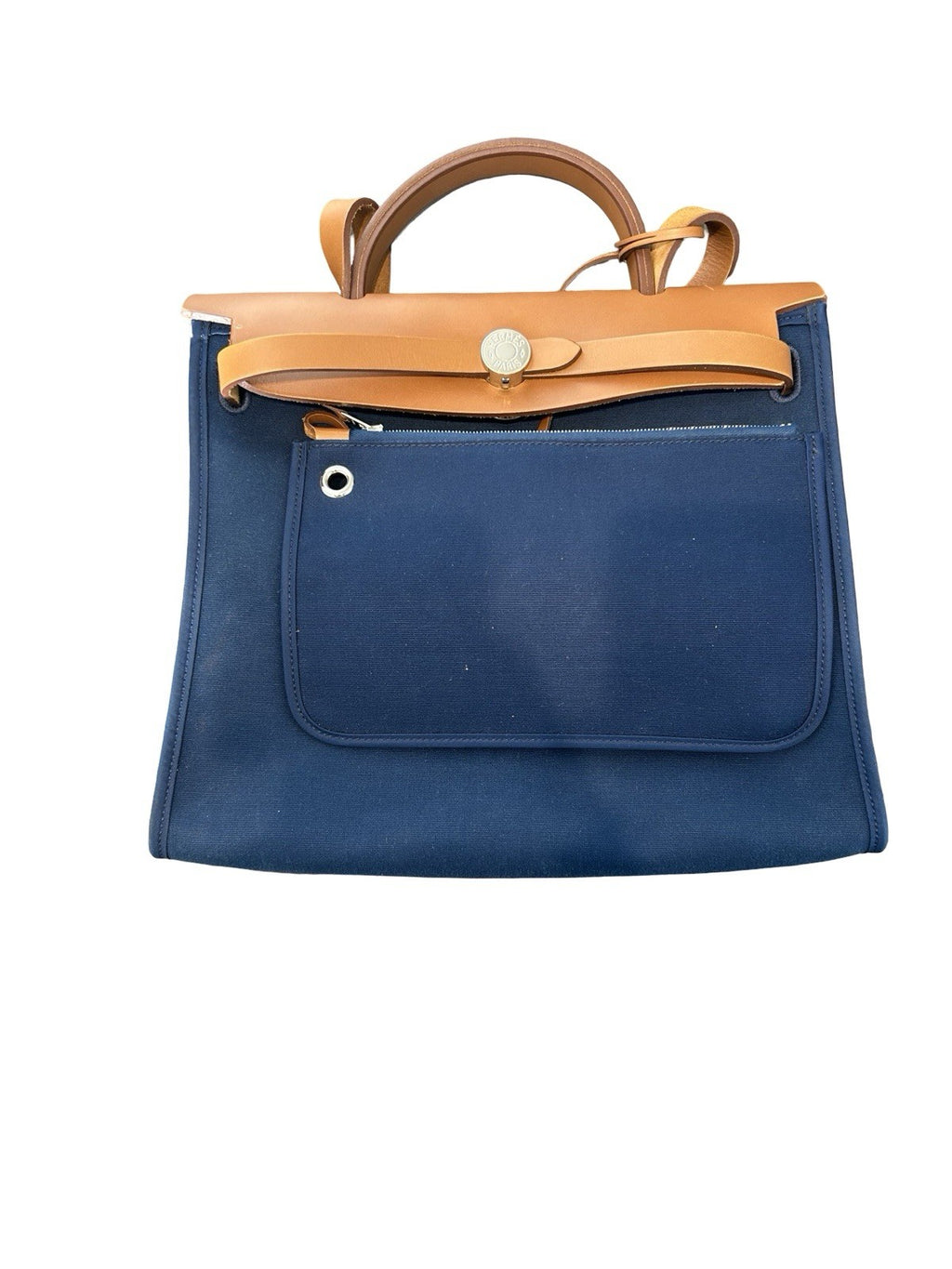 Hermes Herbag Zip Leather and Toile 31