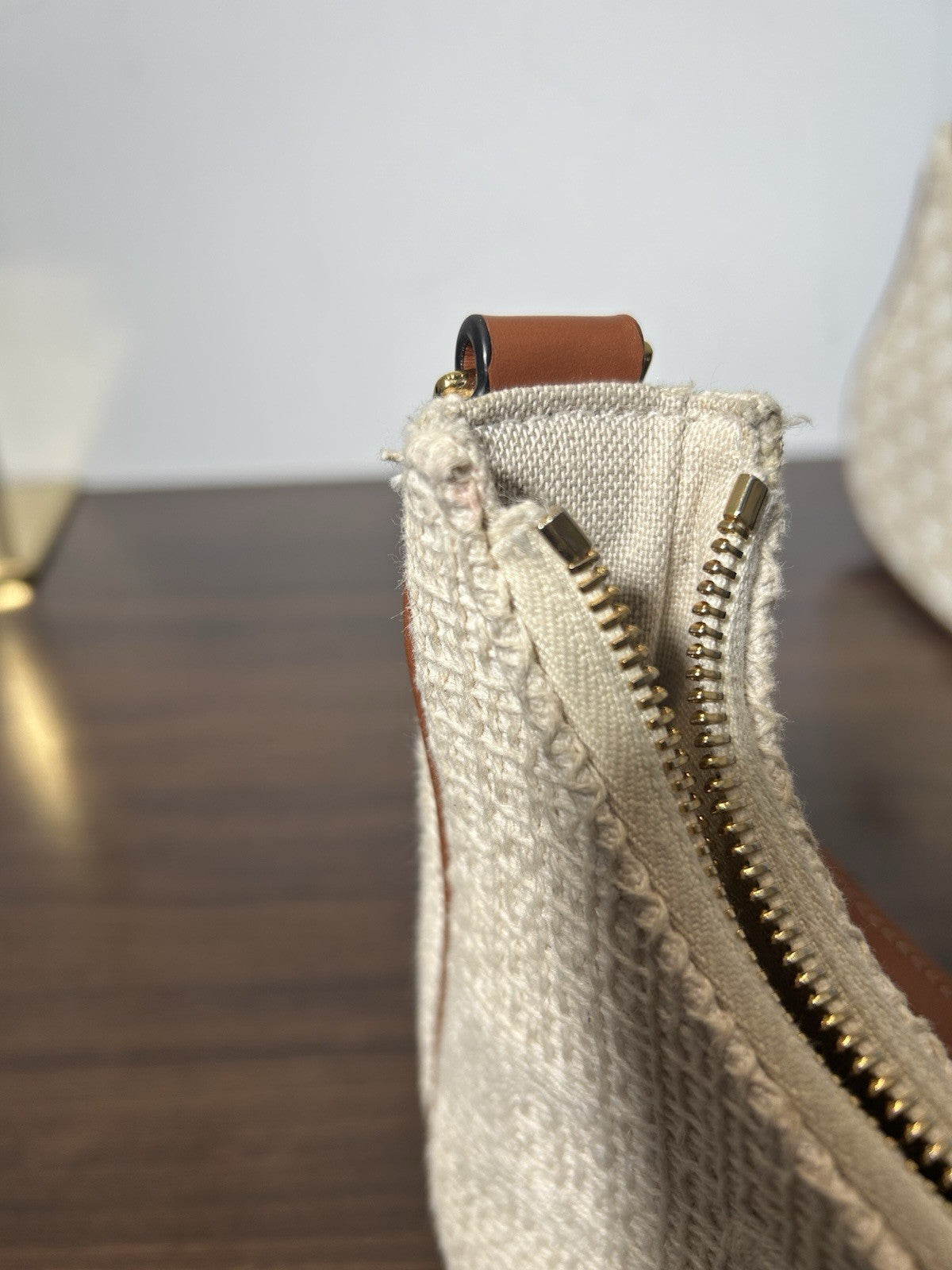 Celine Crochet Embroidered Ava Triomphe Shoulder Bag