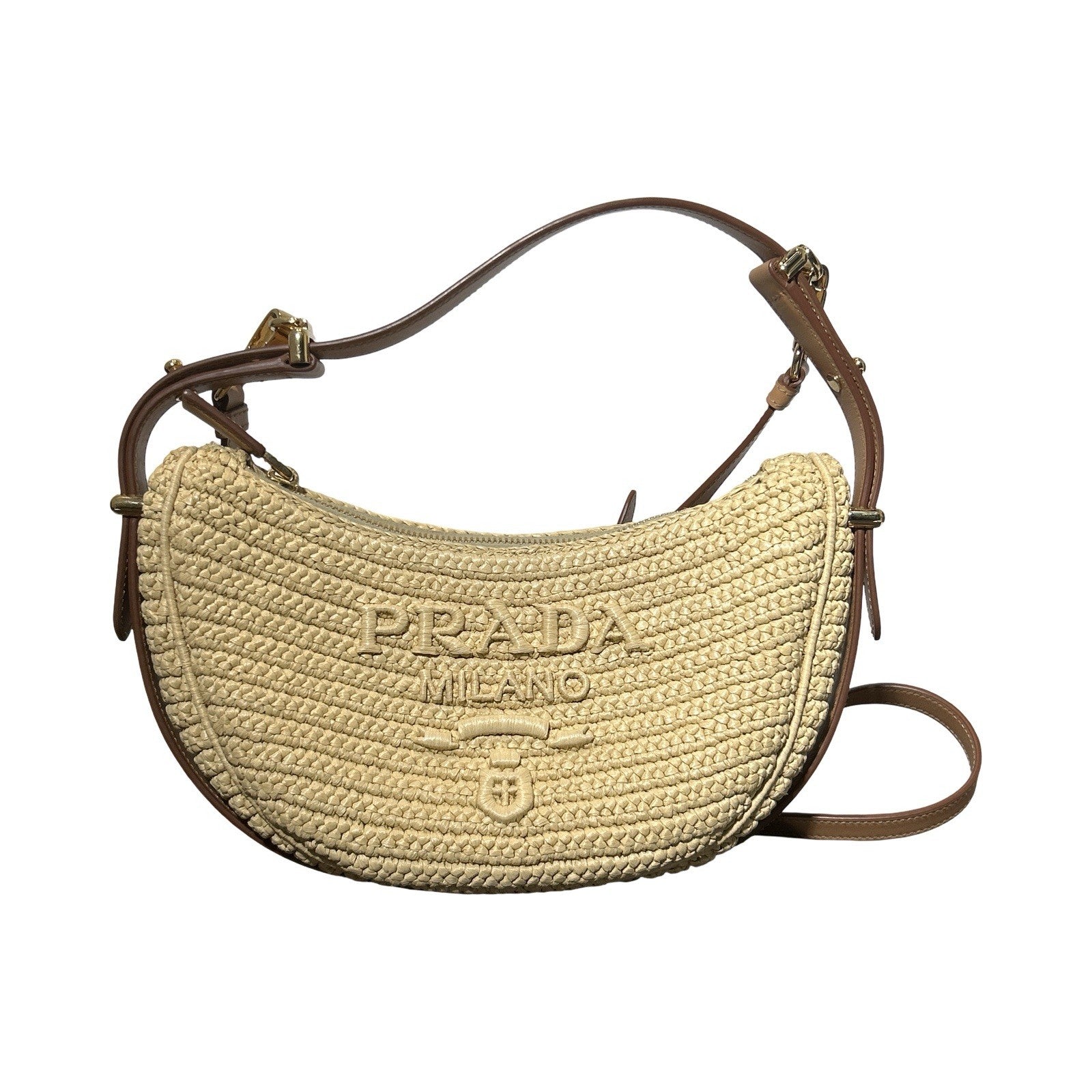 Prada Arqué crochet shoulder bag