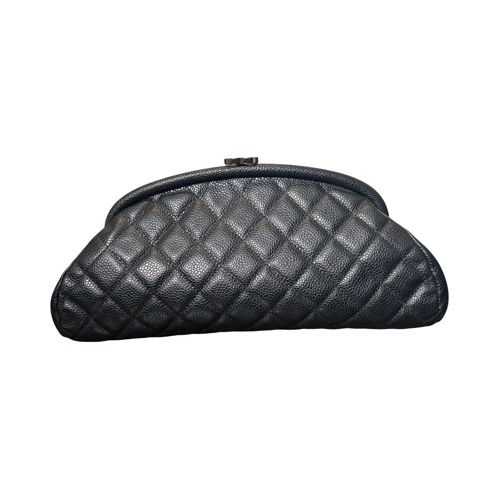 Chanel Timeless Clutch Quilted Caviar Black