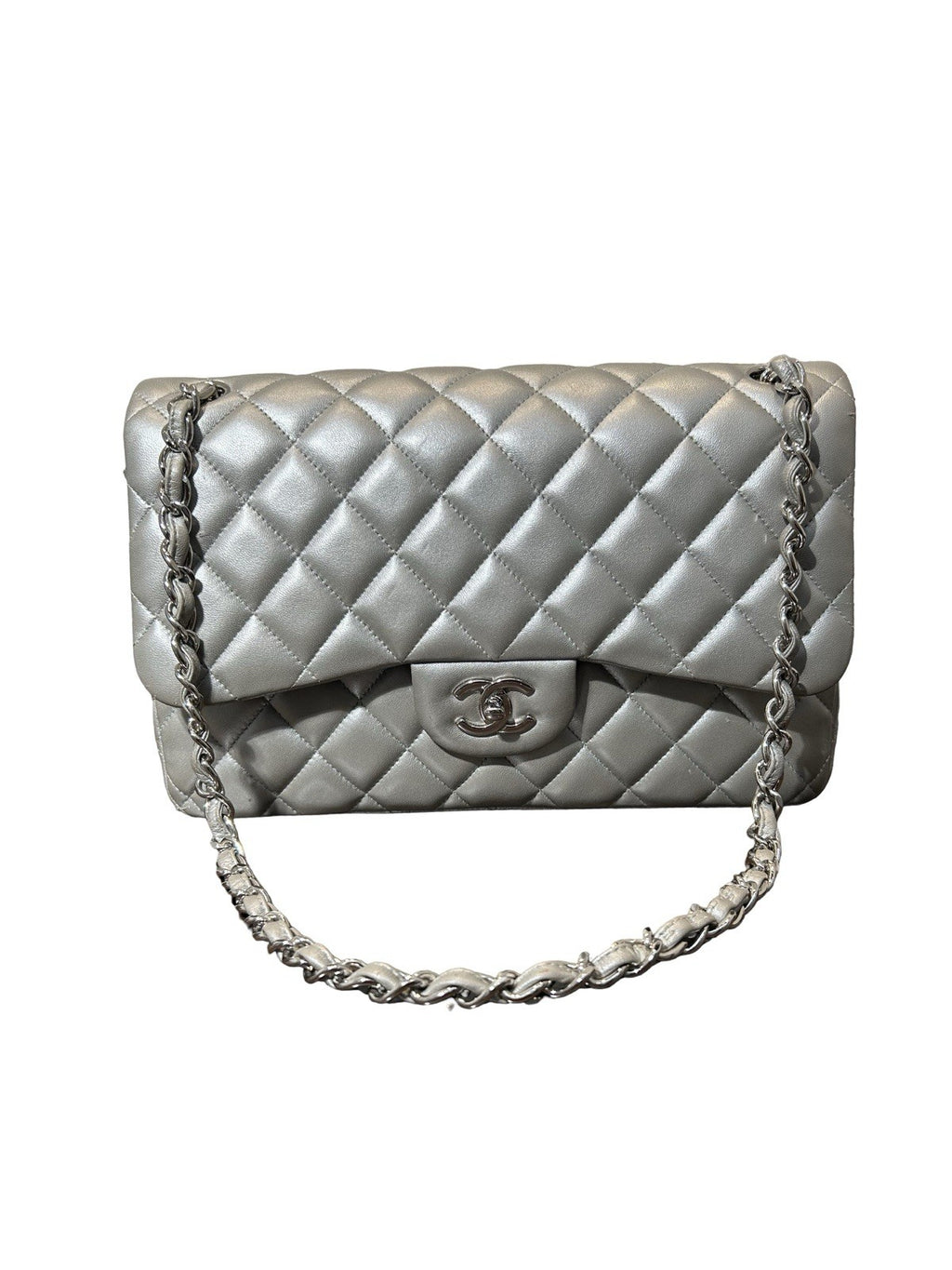 Chanel Classic Iridescent Jumbo Double Flap Bag