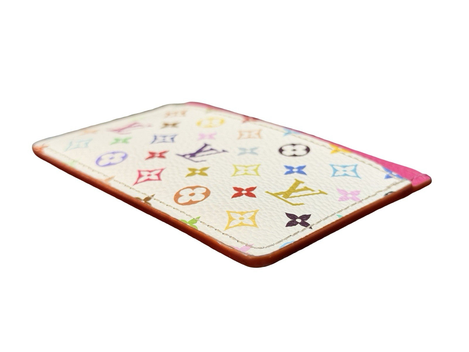 Louis Vuitton x Takashi Murakami Monogram Multicolor Card Holder Kawaii Pink