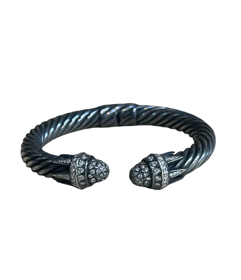 David Yurman Diamond Cable Statue Of Liberty Bracelet