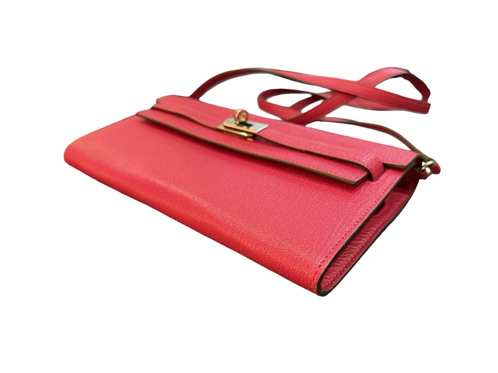 Hermès Kelly To Go Chevre Mysore Shoulder Bag Rose Mexico