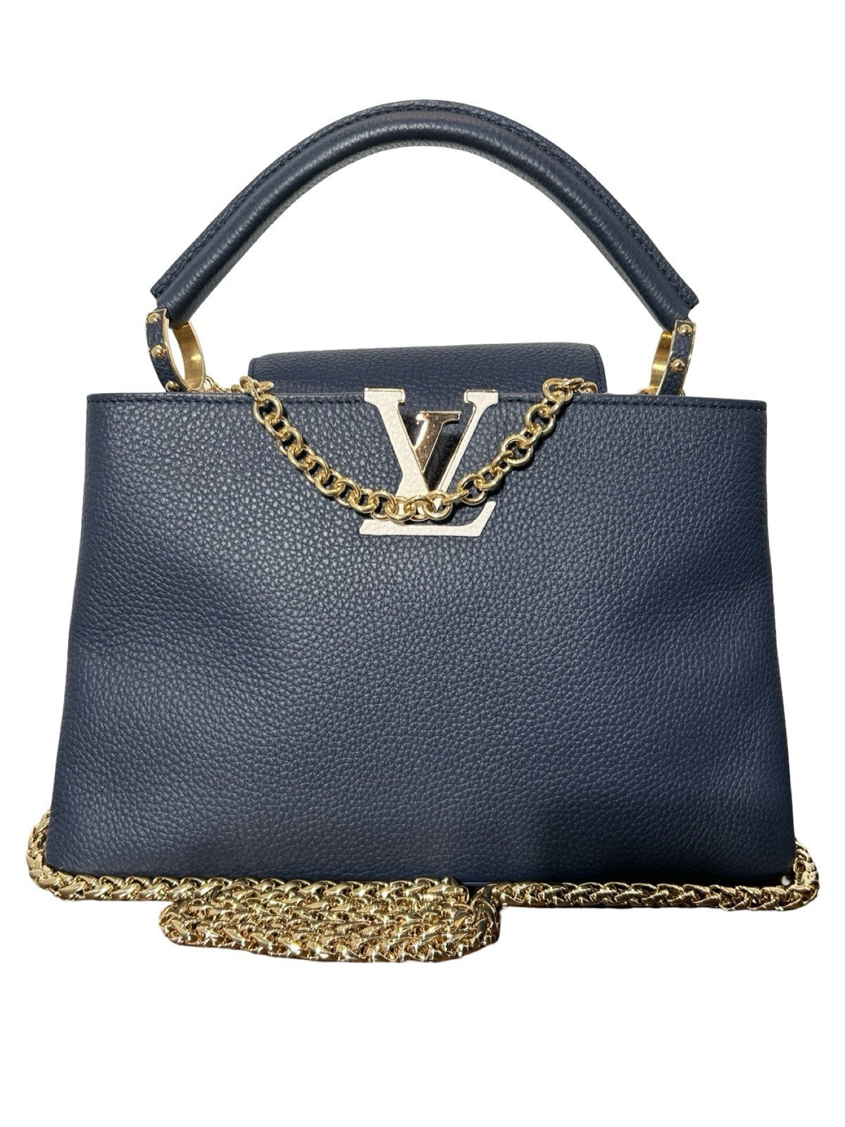 Louis Vuitton Capucines BB handbag in Navy Blue