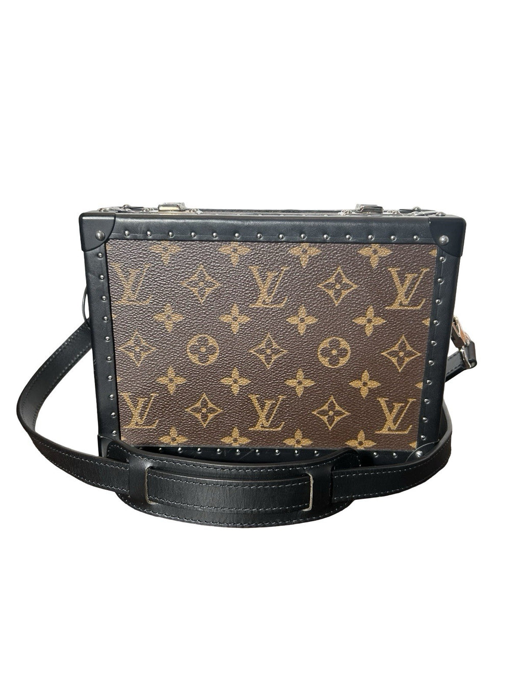 Louis Vuitton Clutch Box in Monogram Macassar canvas