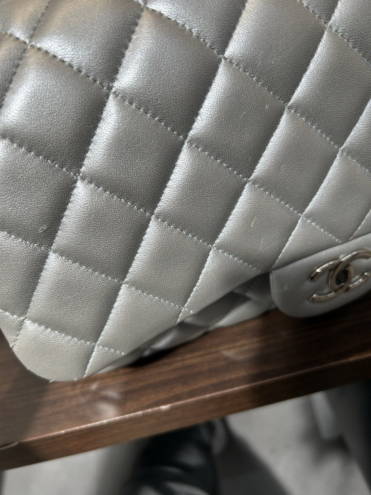 Chanel Classic Iridescent Jumbo Double Flap Bag