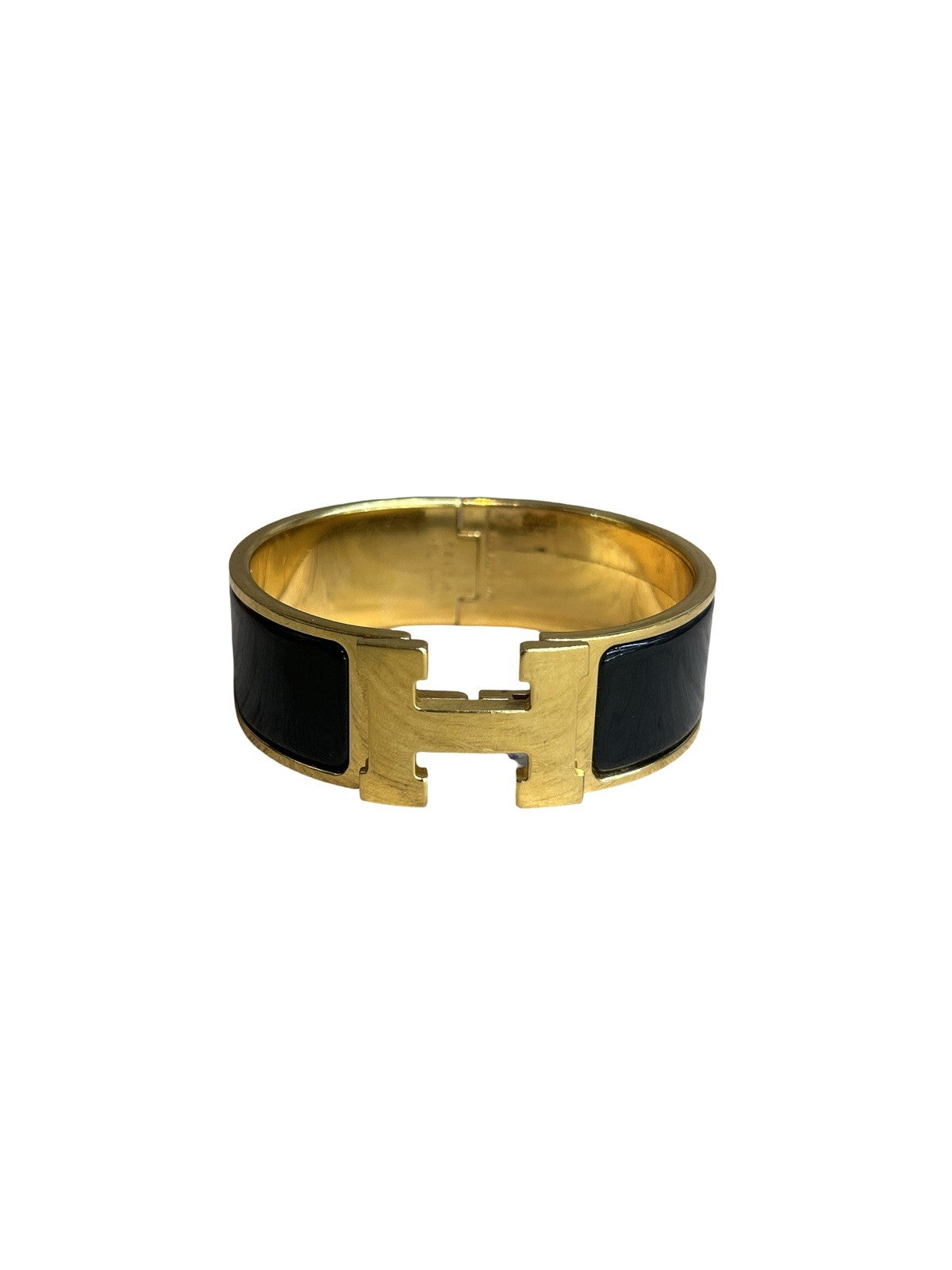 Hermès Clic Clac H Bracelet Black