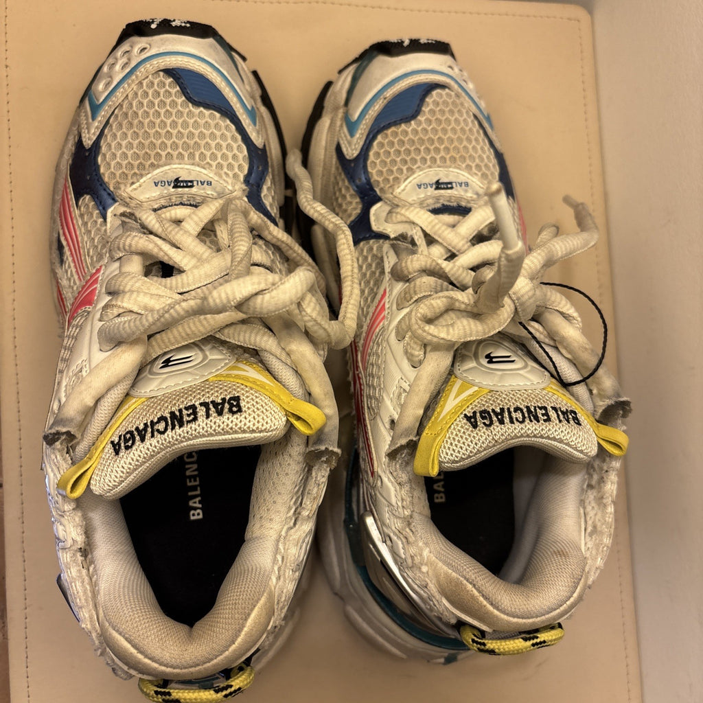 Size 10 - Balenciaga Runner Sneaker White Red Blue Pink