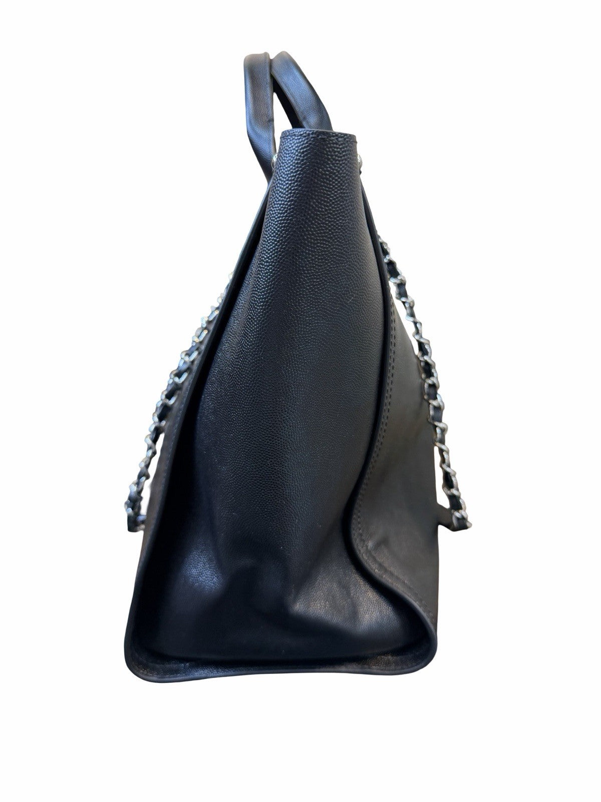 Chanel Deauville Large Black Shoulder Bag 