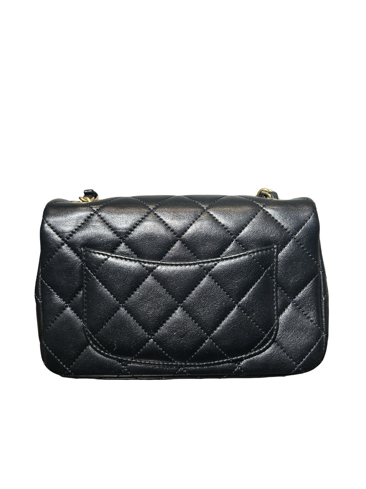 Chanel Classic Mini Flap Lambskin with Pearl Chain