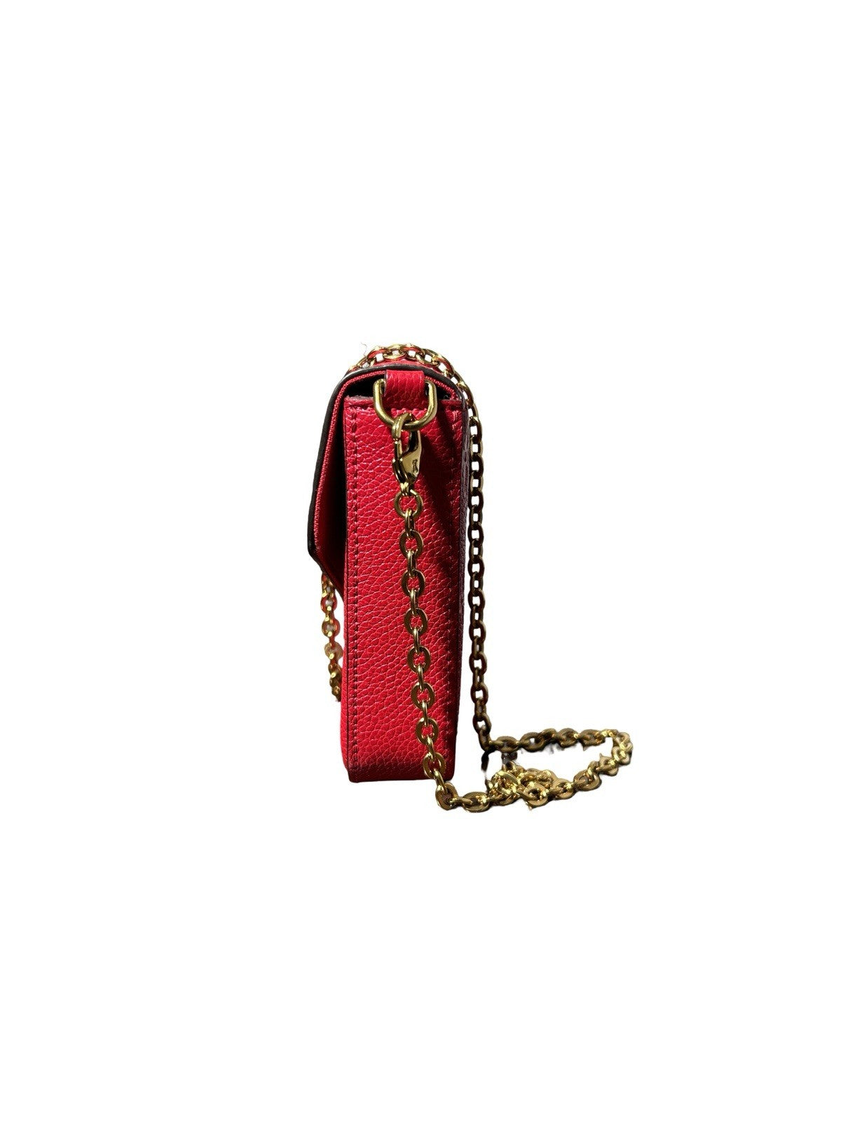 LOUIS VUITTON Empreinte Pochette Felicie Chain Wallet Scarlet