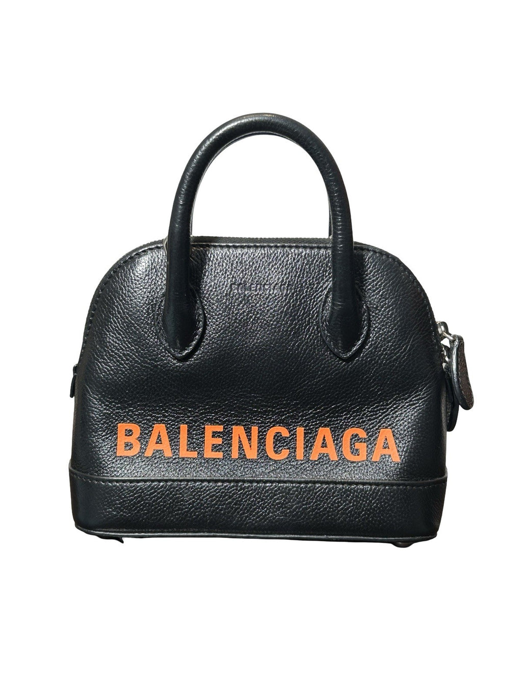 Balenciaga Logo Ville Bag Leather XXS