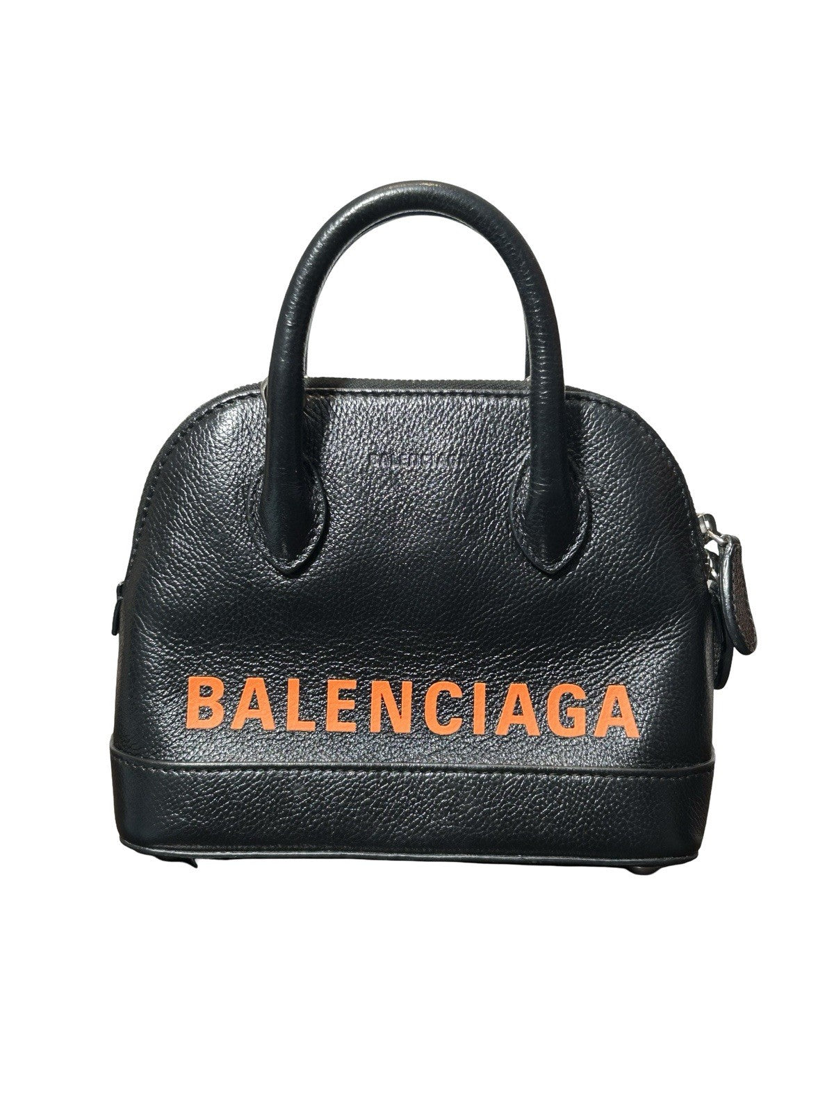 Balenciaga Logo Ville Bag Leather XXS