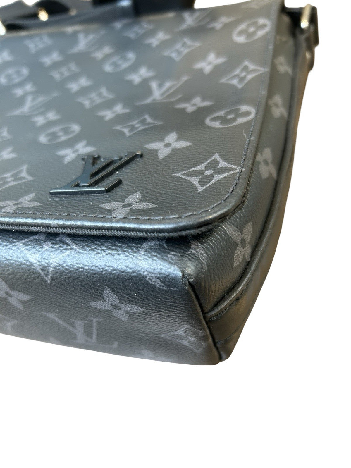Louis Vuitton Black Monogram Eclipse District PM Messenger Bag