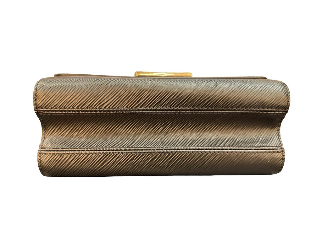 Louis Vuitton Twist MM Epi Bag Mixed Black & Gold Hardware with Engraved Chain